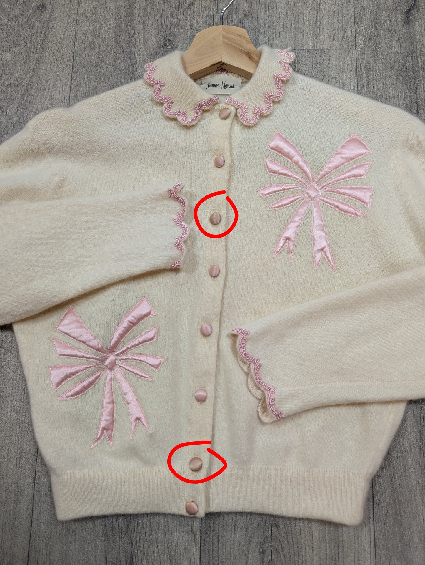 Gorgeous 1950s Nannette Cashmeres cashmere cardigan - XS/S
