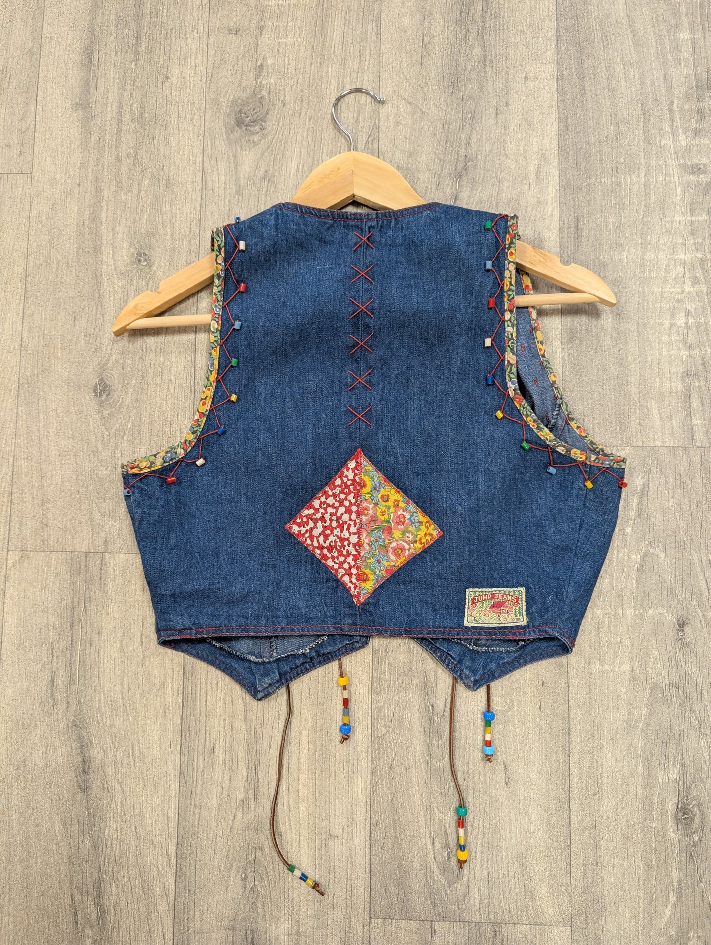 1970s Jump Jeans denim waistcoat - XS