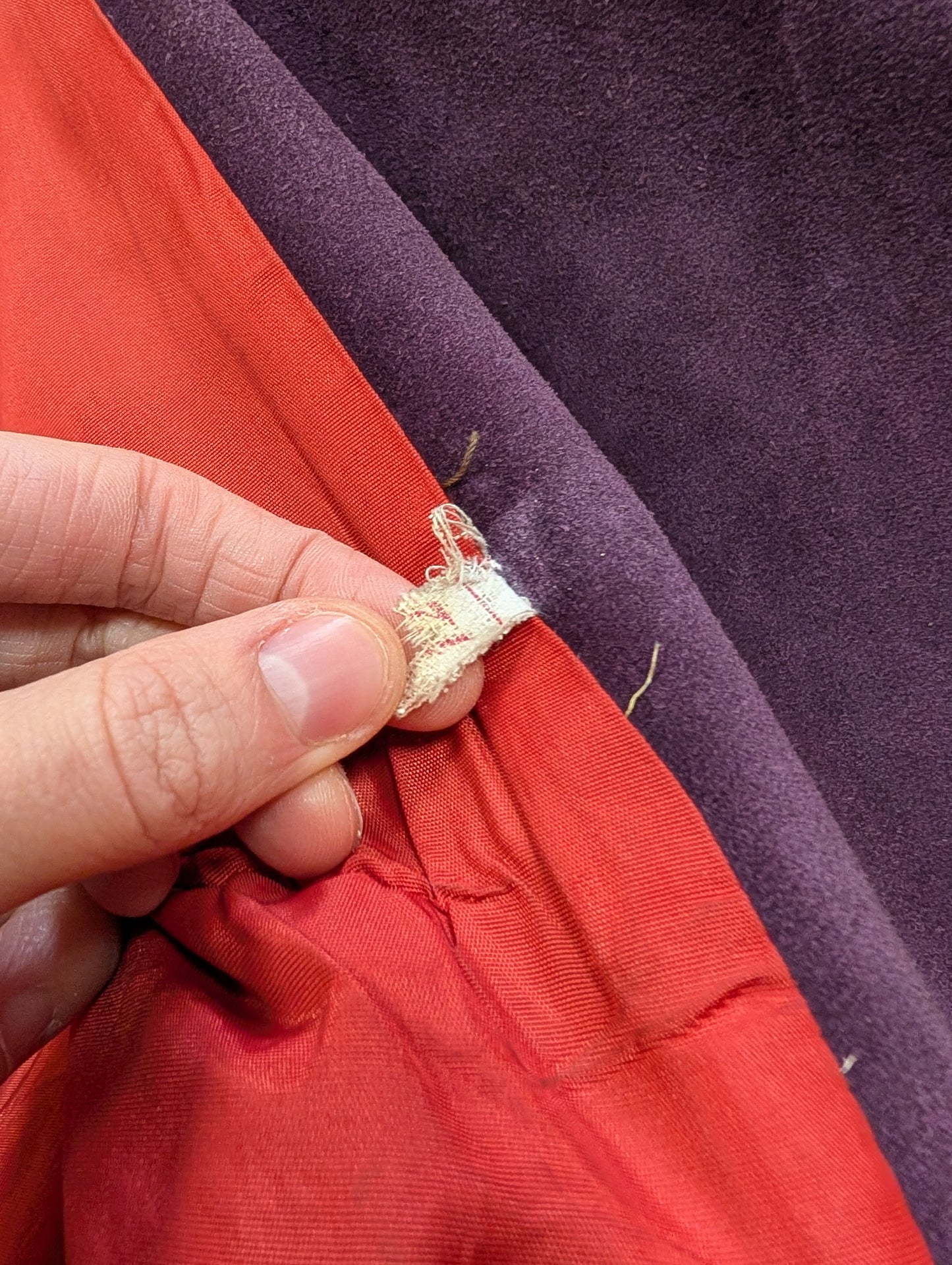 Epic 1970s colour block suede jacket - S/8