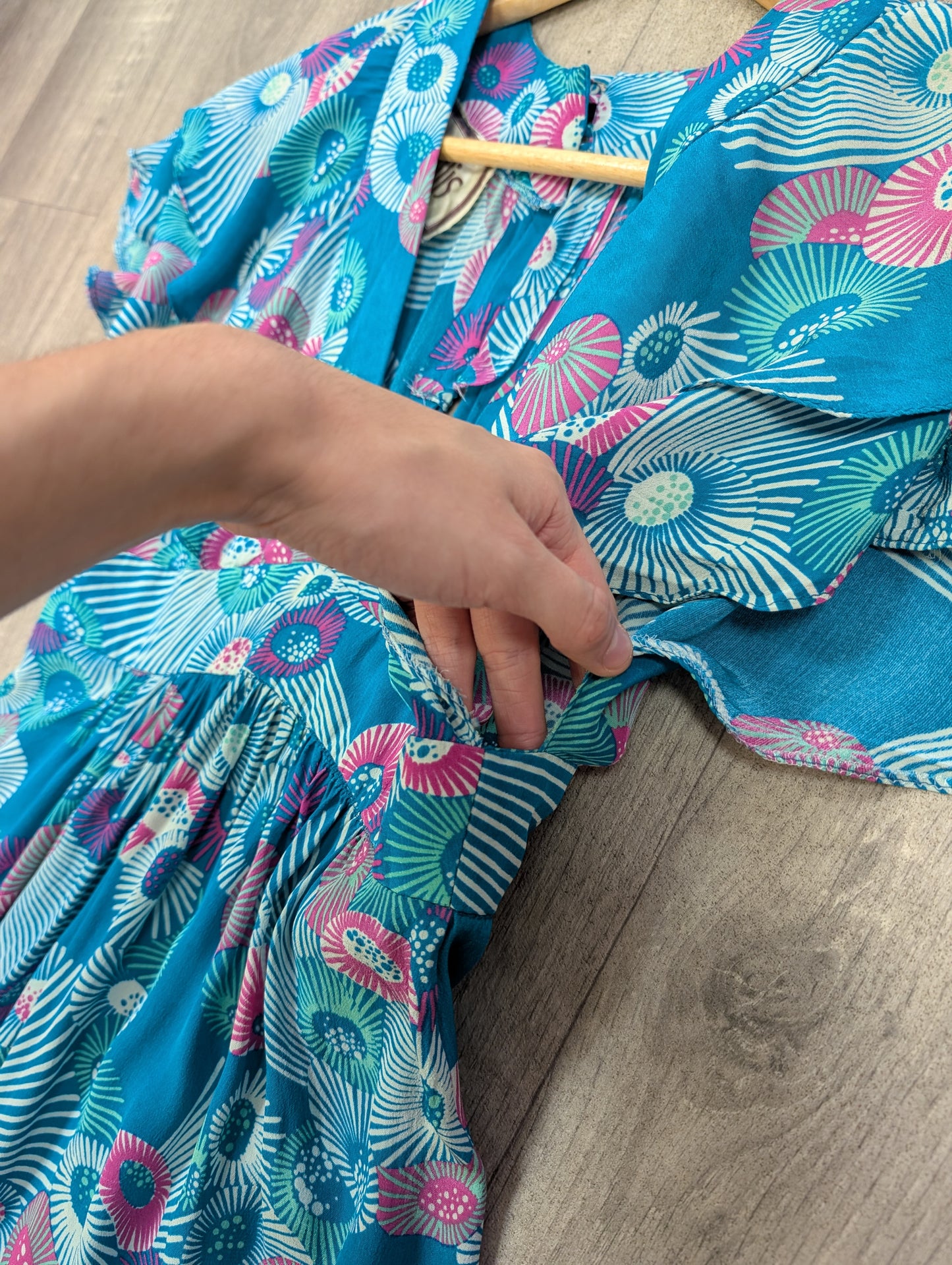 1970s Wallis rayon dress - XS/6