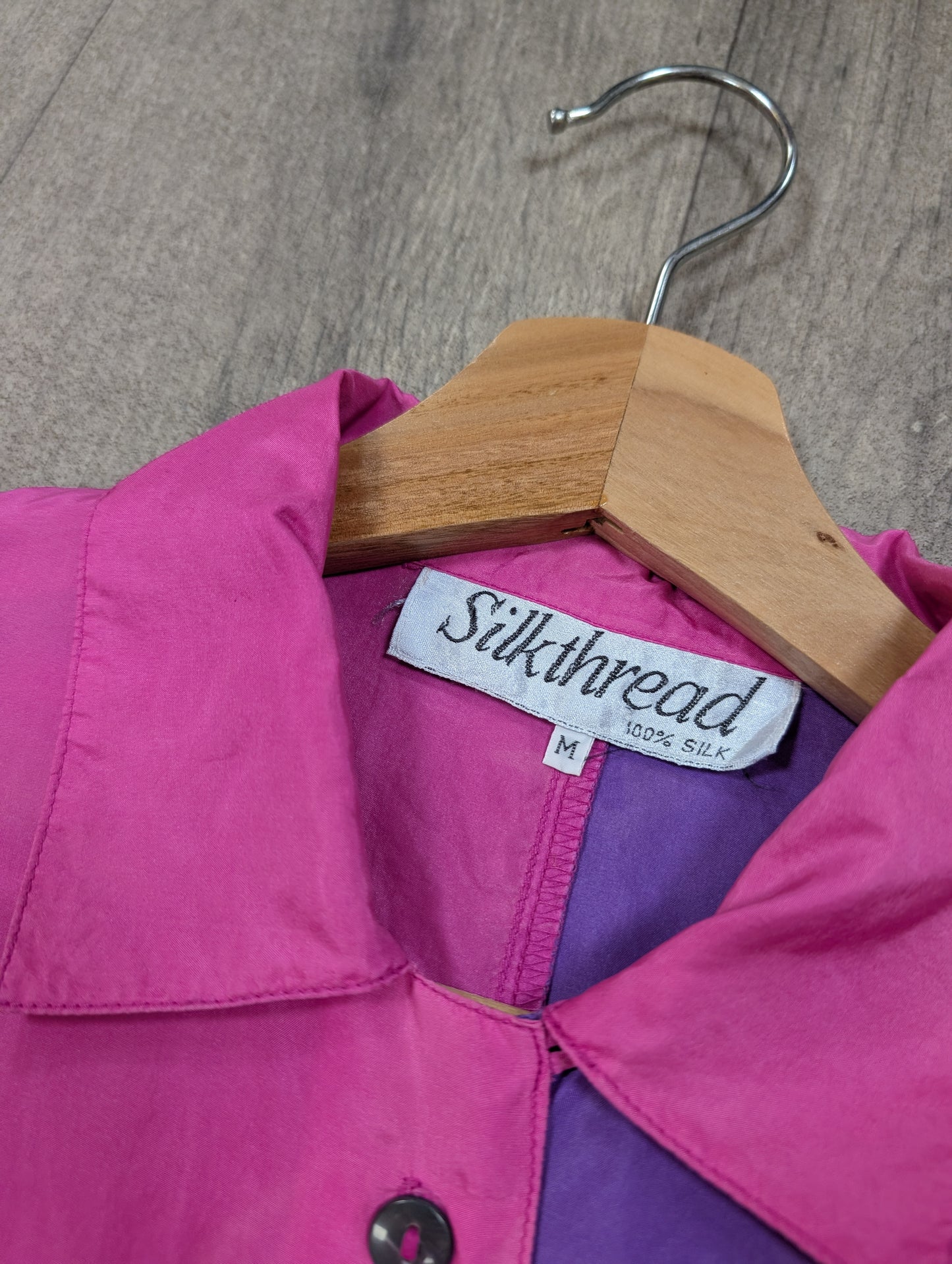 1980s/90s Silkthreads silk shirt - M