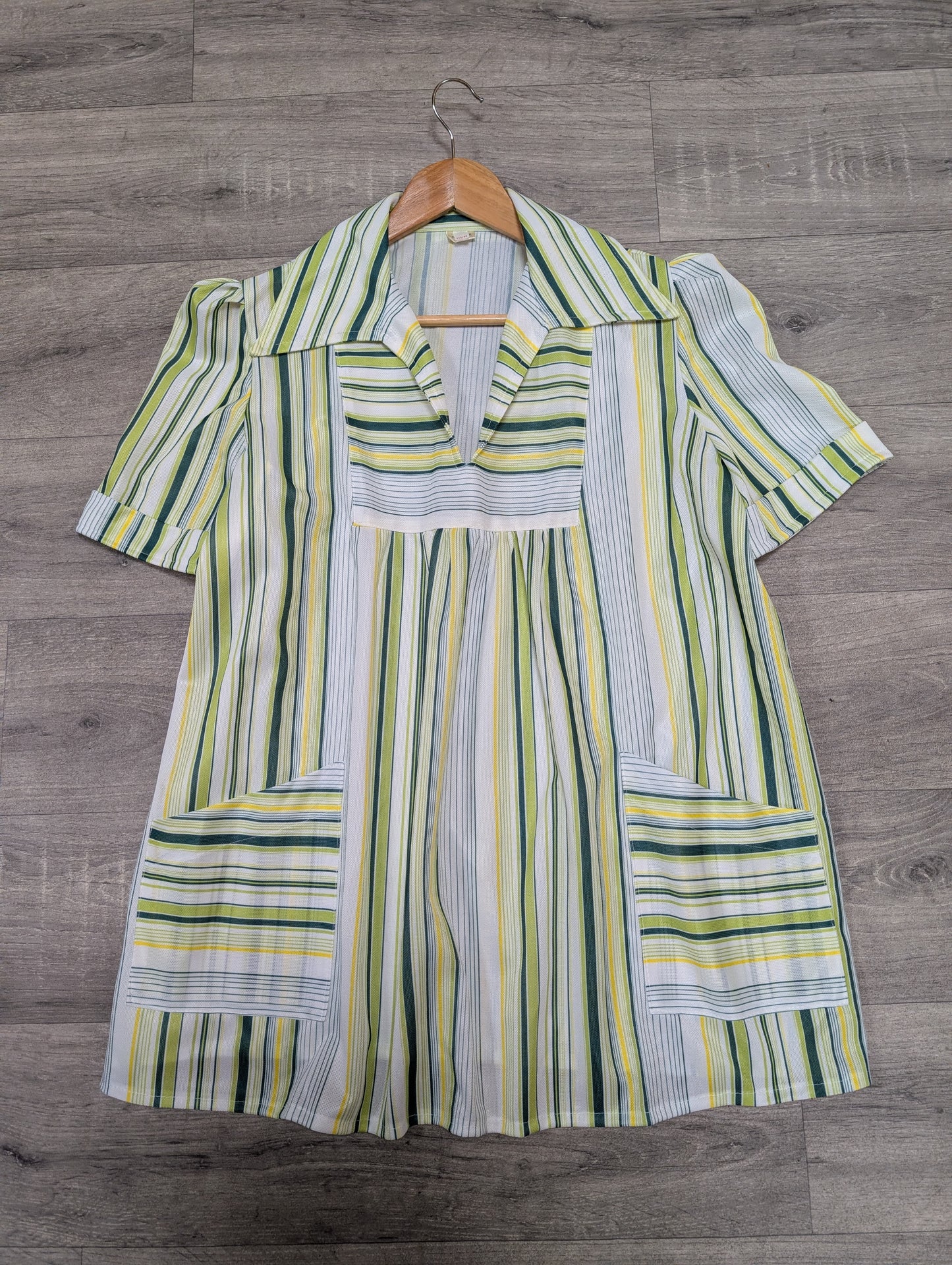 1970s striped smock top - L/XL