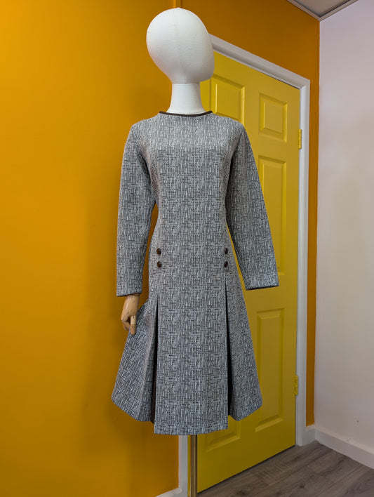 1960s crimplene dress - M/14