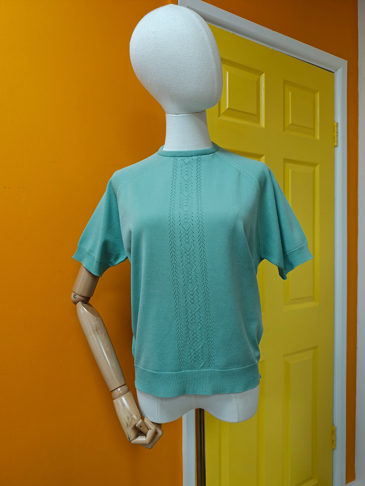 1970s Co-op green knit top - M