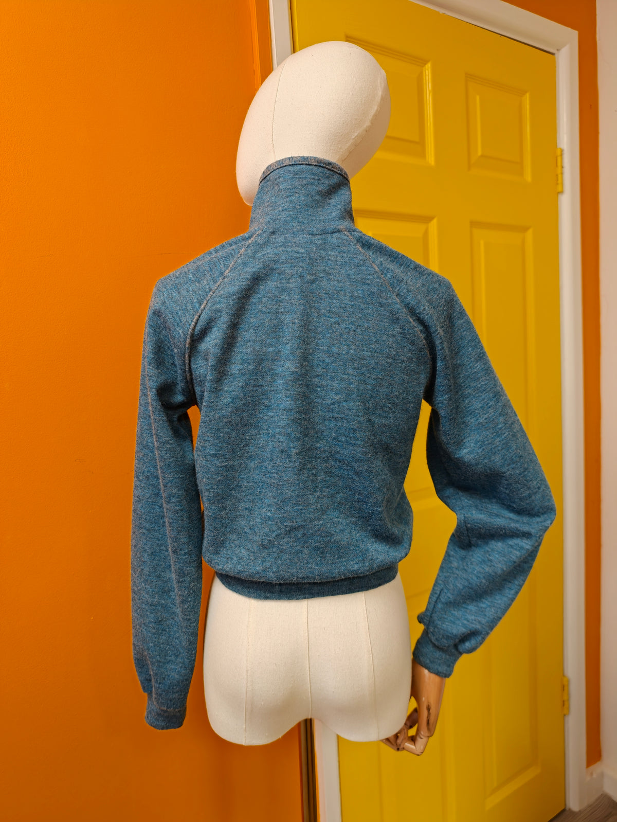 1970s Cathy Sue blue jumper - XS/S