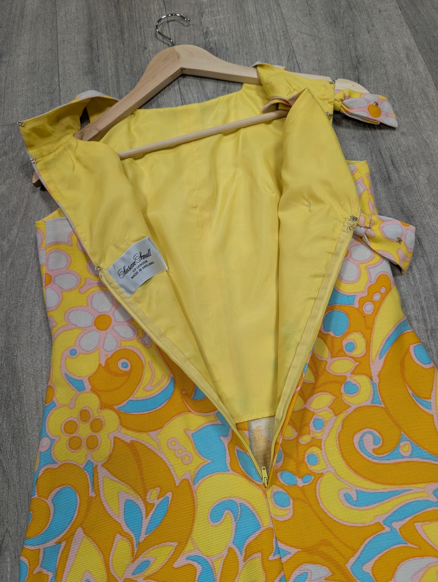 1960s Susan Small psychedelic dress - S/8