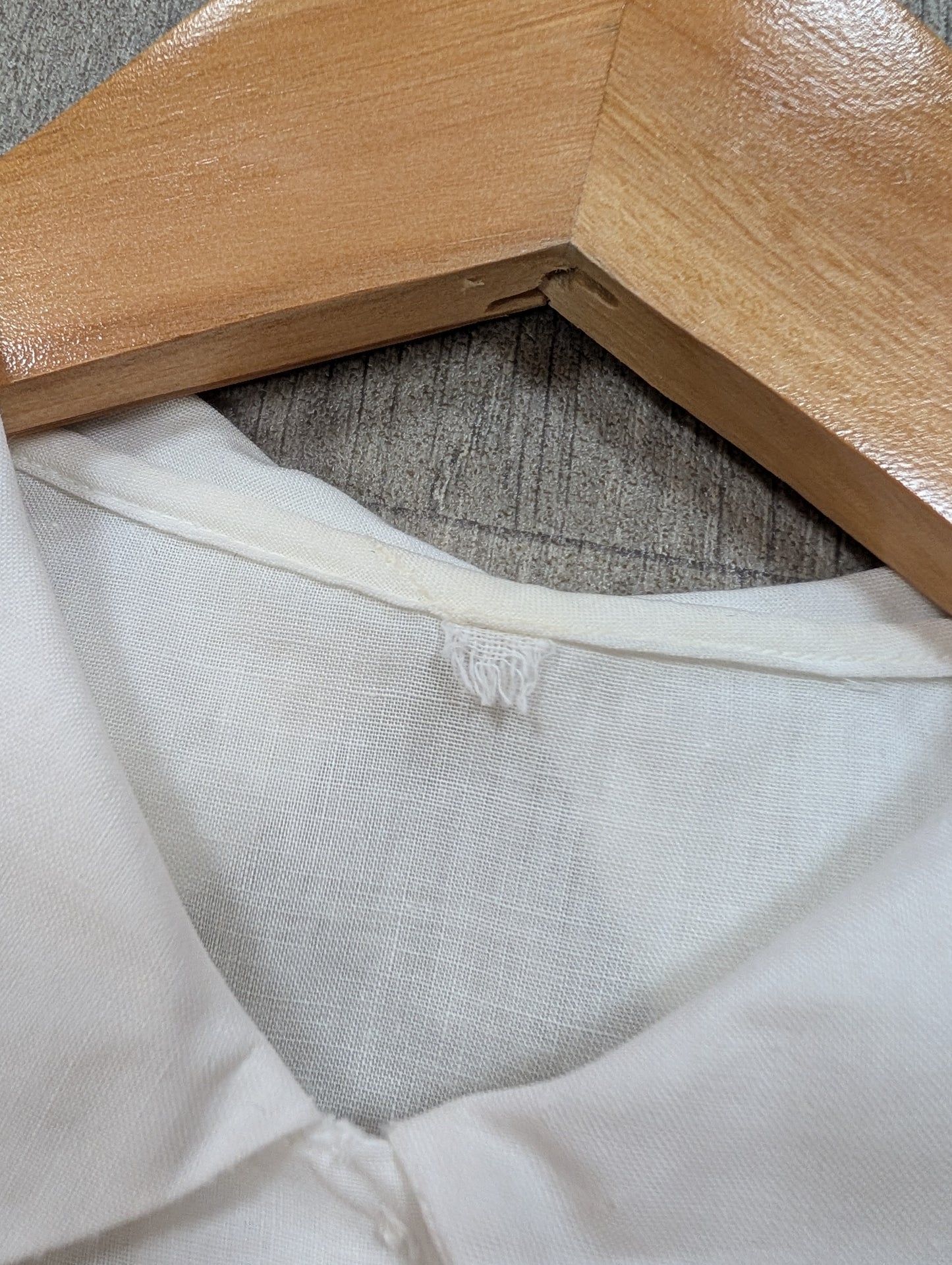 50s/60s white cotton broderie anglaise top - S/8/10