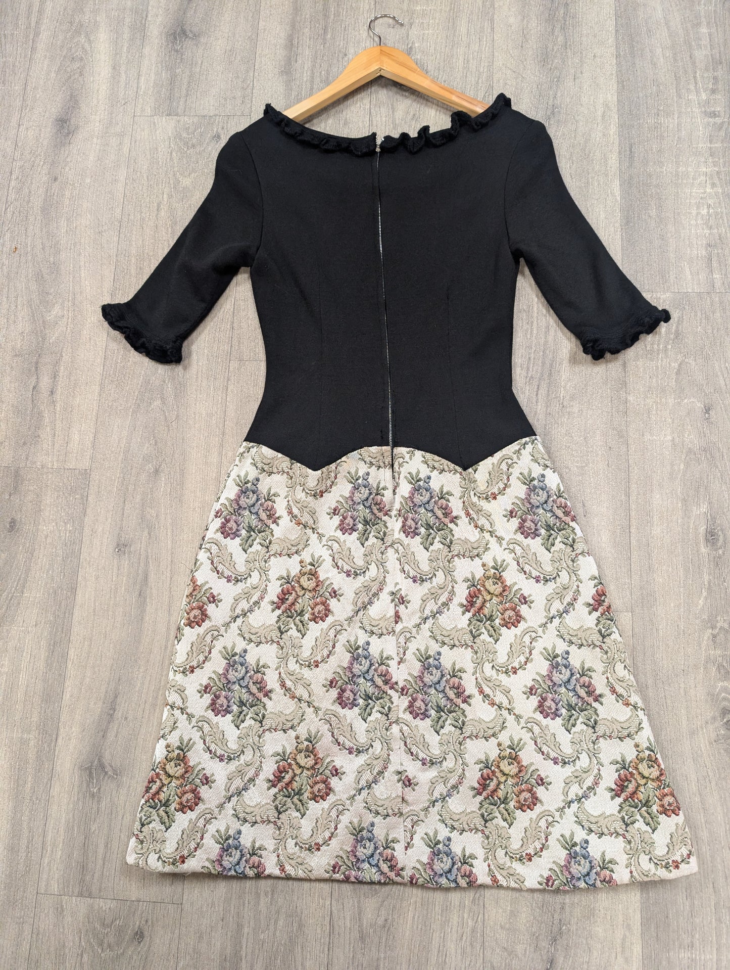 1960s dress with tapestry skirt - XS/6