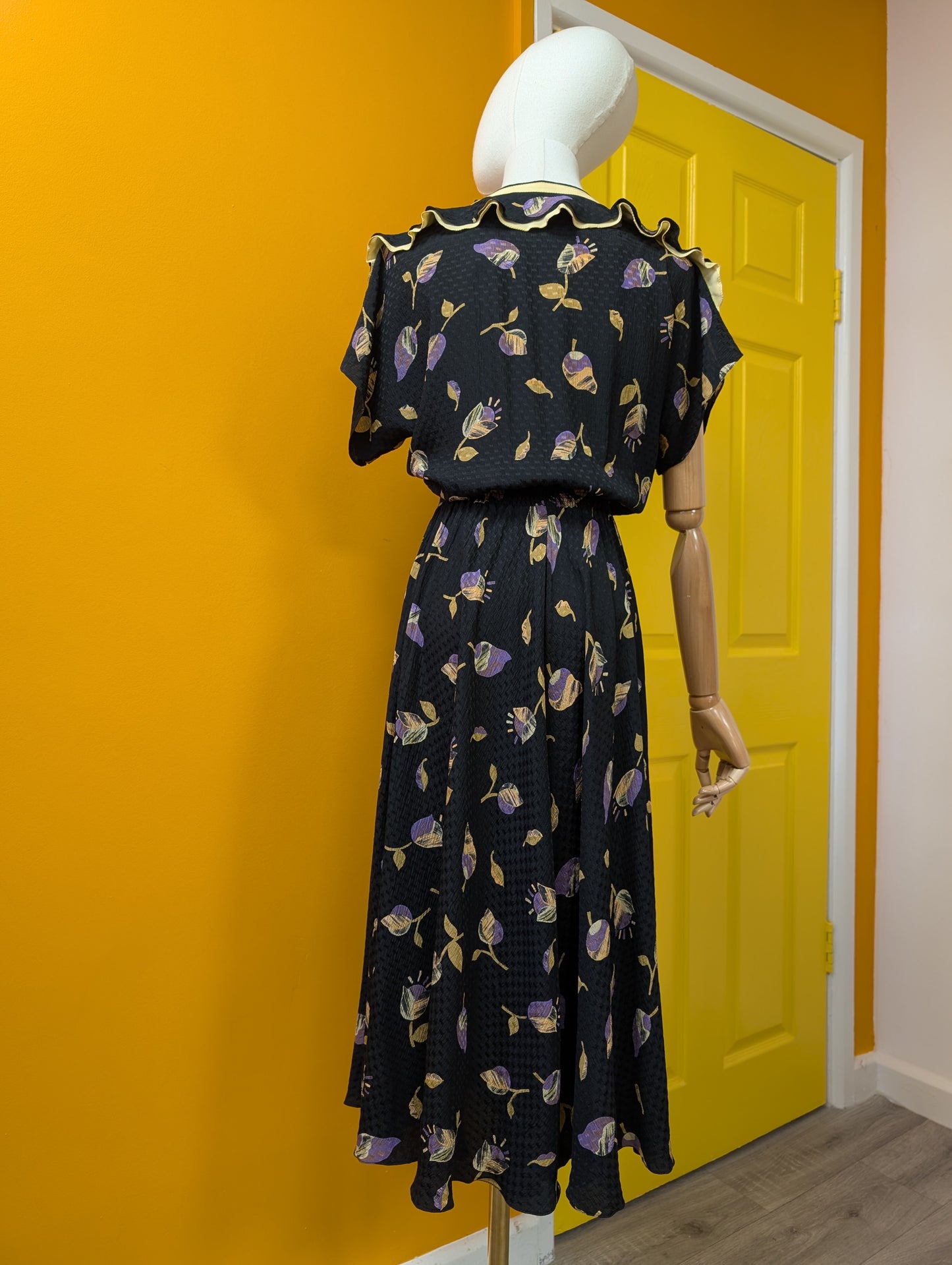 1980s Jean and Martin Pallant pure silk dress - XS/S