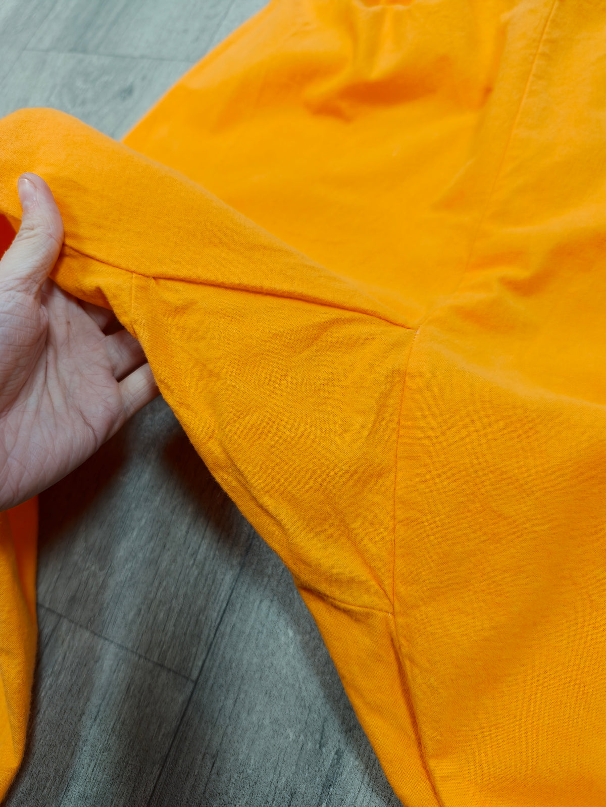 1960s psychedelic orange brushed cotton pyjamas - S