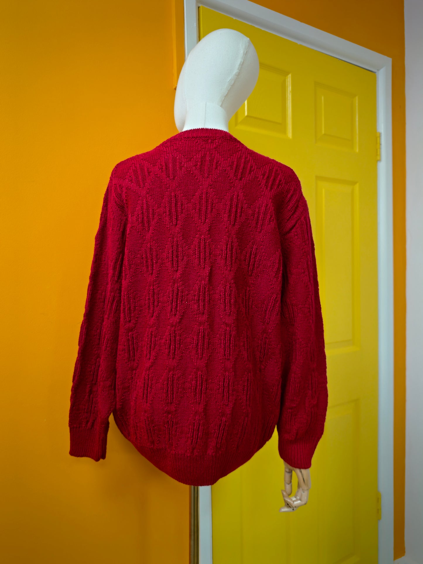 Deadstock with tag 1980s St Michael acrylic cardigan - M/L