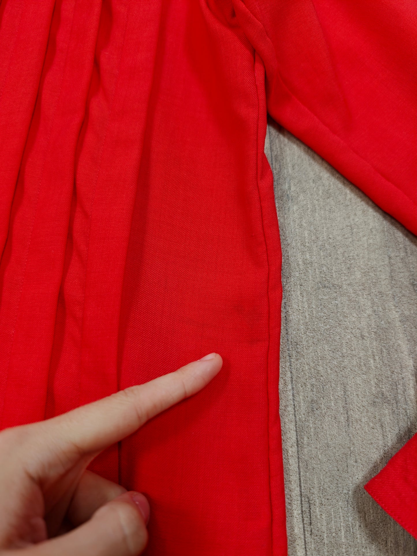 1980s Jobis Sportswear red wool shirt - S