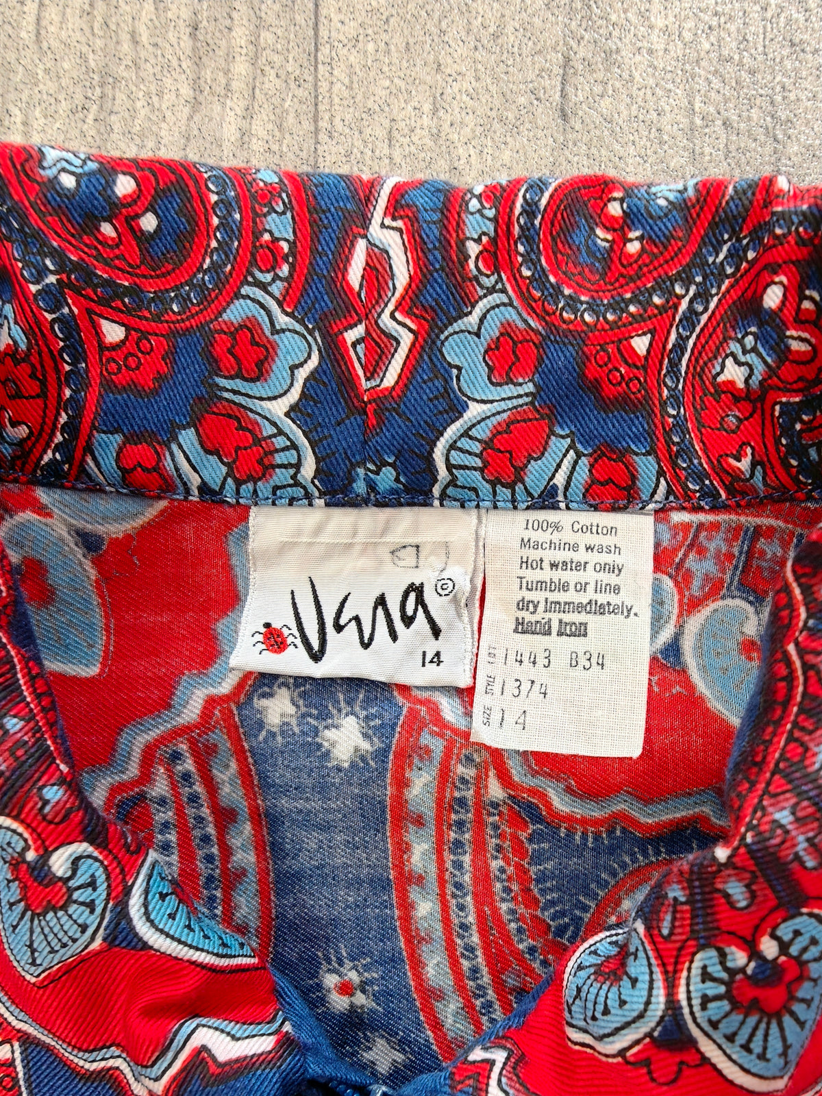 1970s Vera Neumann cotton top - M