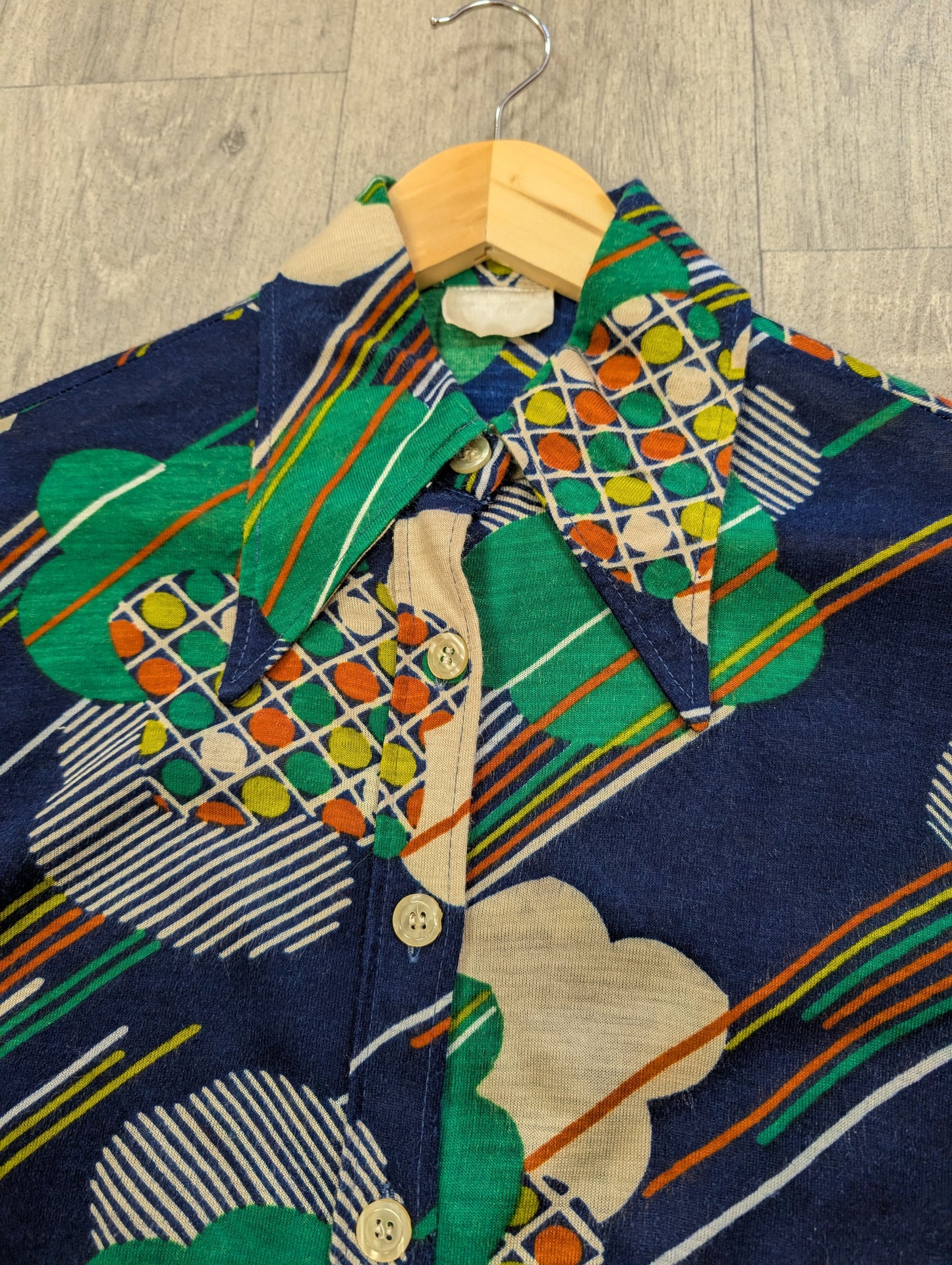 1970s Delden dagger collar shirt - S