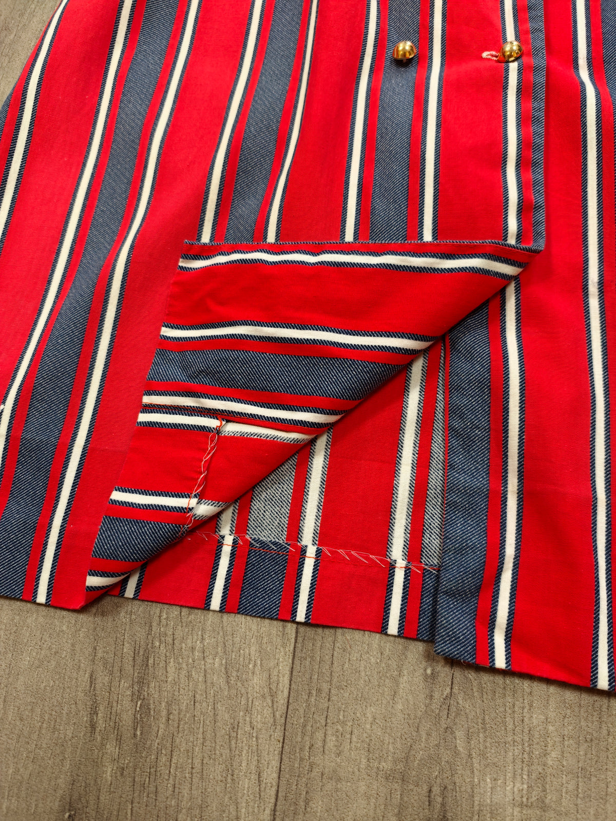 1960s Shapiro Melbourne striped cotton dress - L/16/18