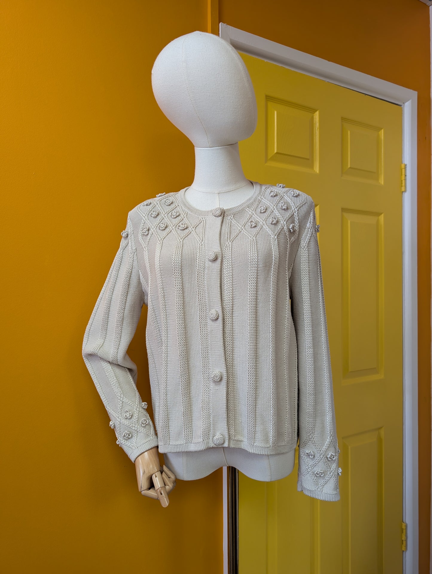 1990s Deirdre McGuire pima cotton cardigan