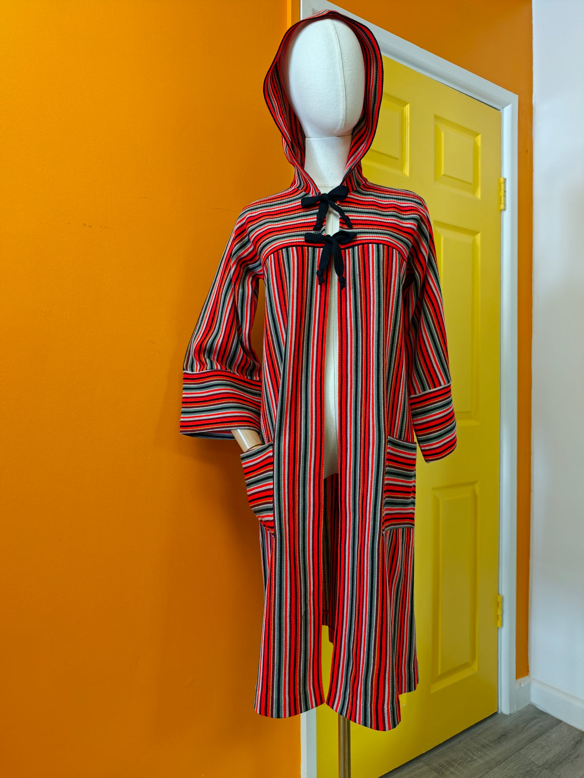 1970s Fantasia knitted hooded jacket - XS/S