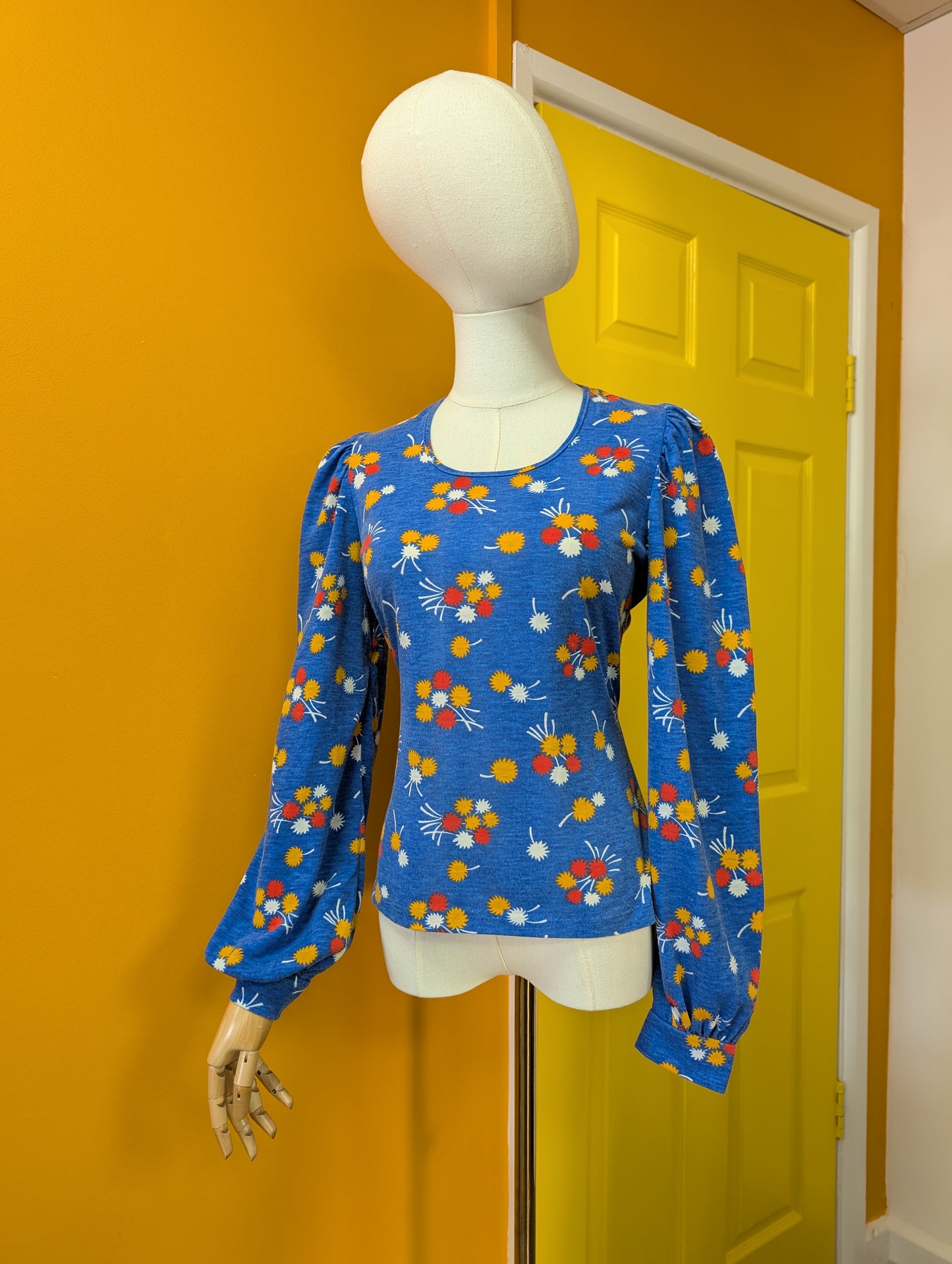 1970s Swedish Design tie waist top - XS/S