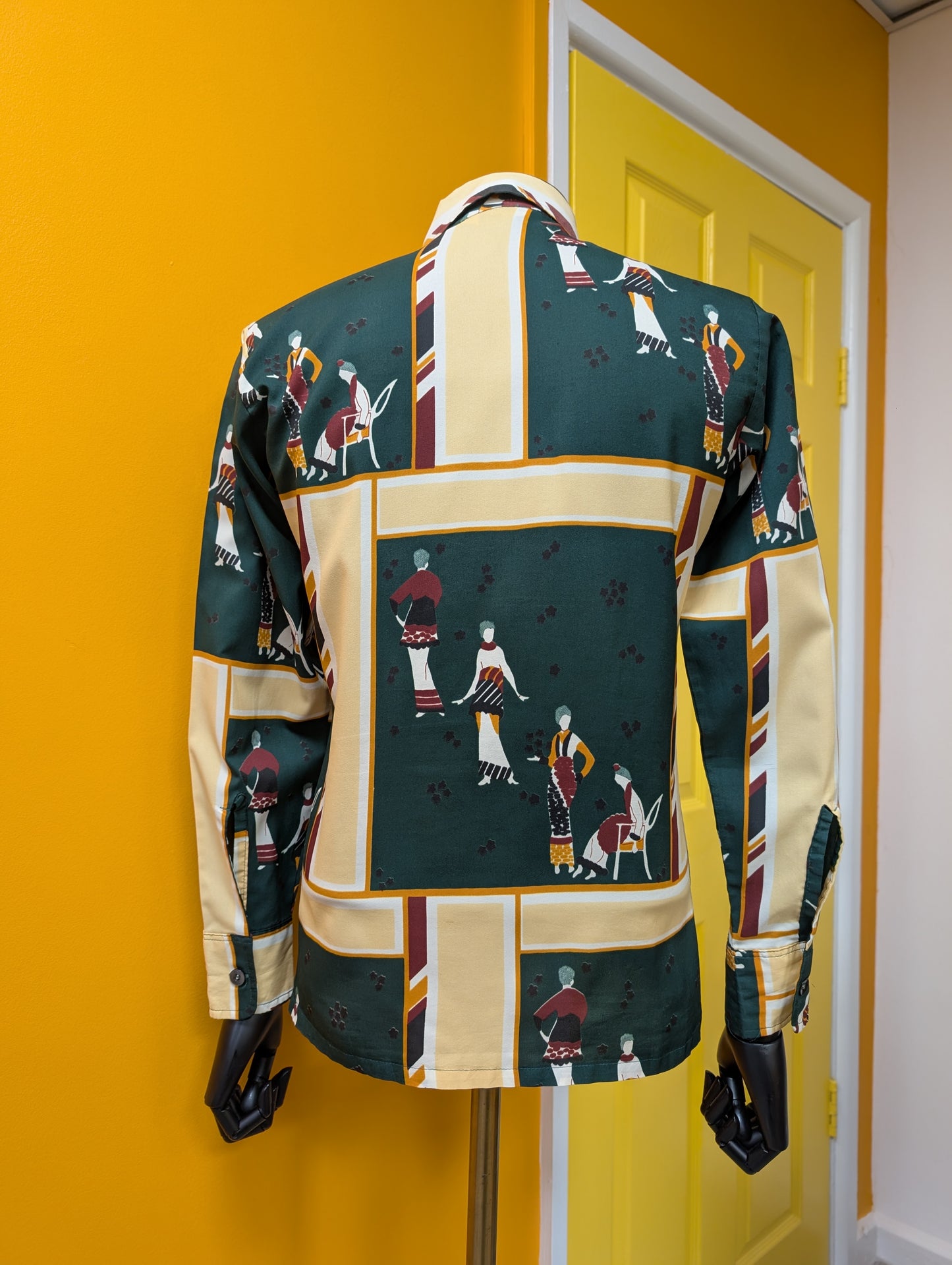 1970s Studio One by Campus novelty print shirt