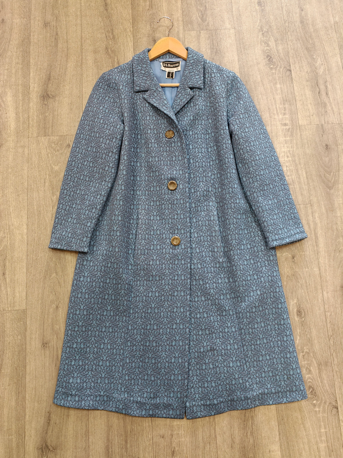 1960s D L Barron crimplene coat - M