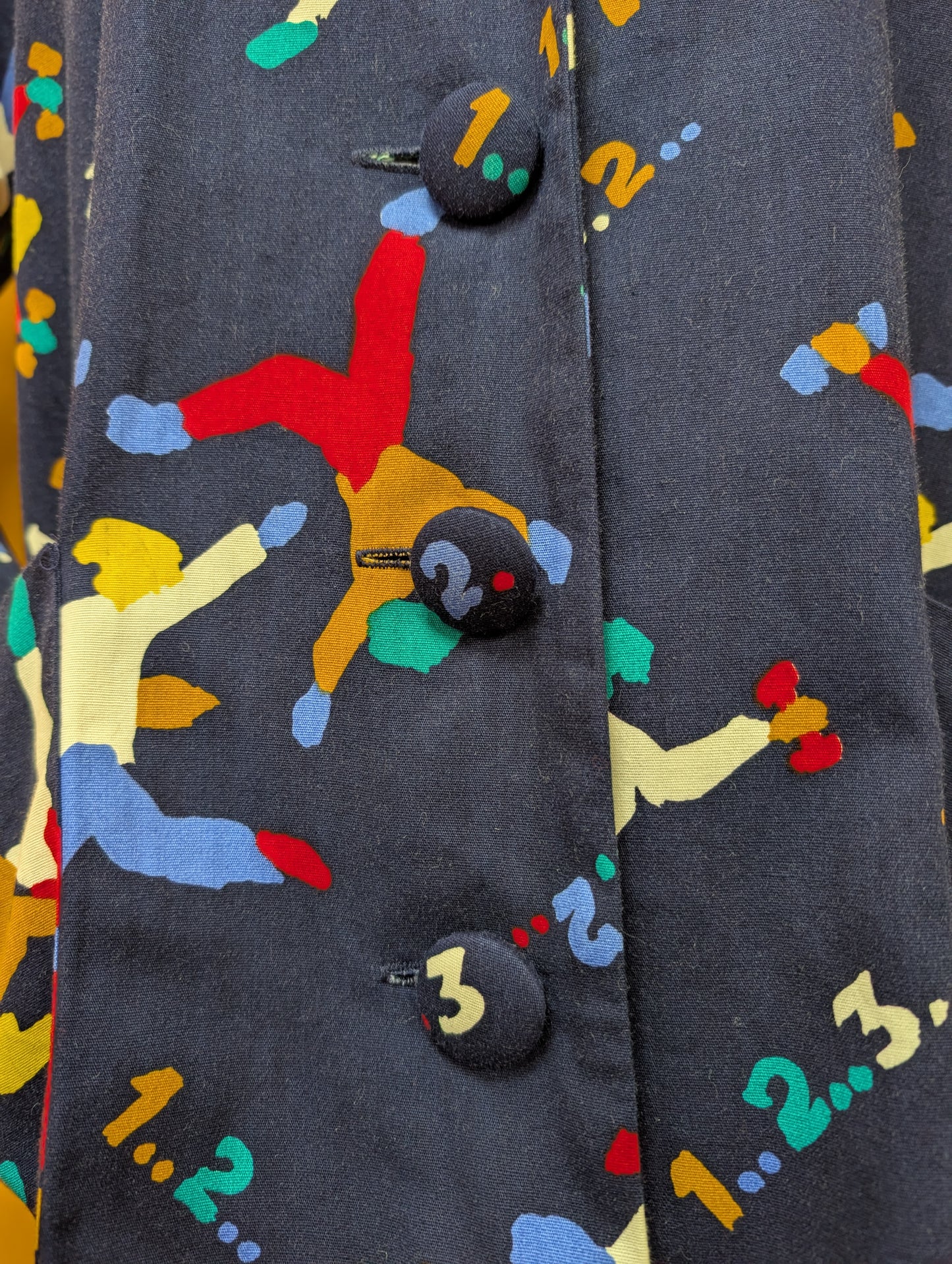 1980s Verve novelty print cotton jacket - M/L