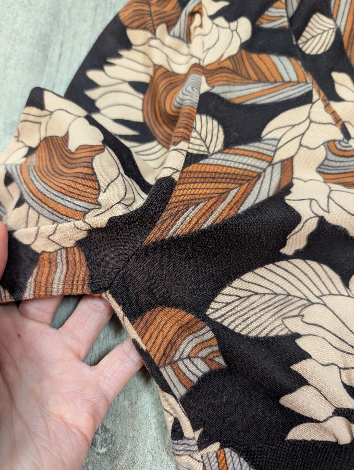 1970s Lewis Barnett floral dress - XS