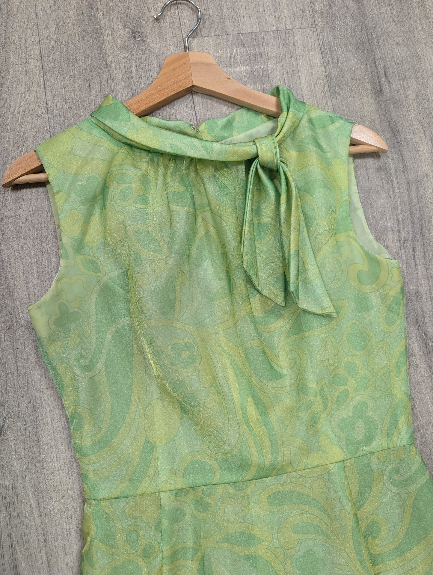 1960s Peter Barron green dress - S/8/10