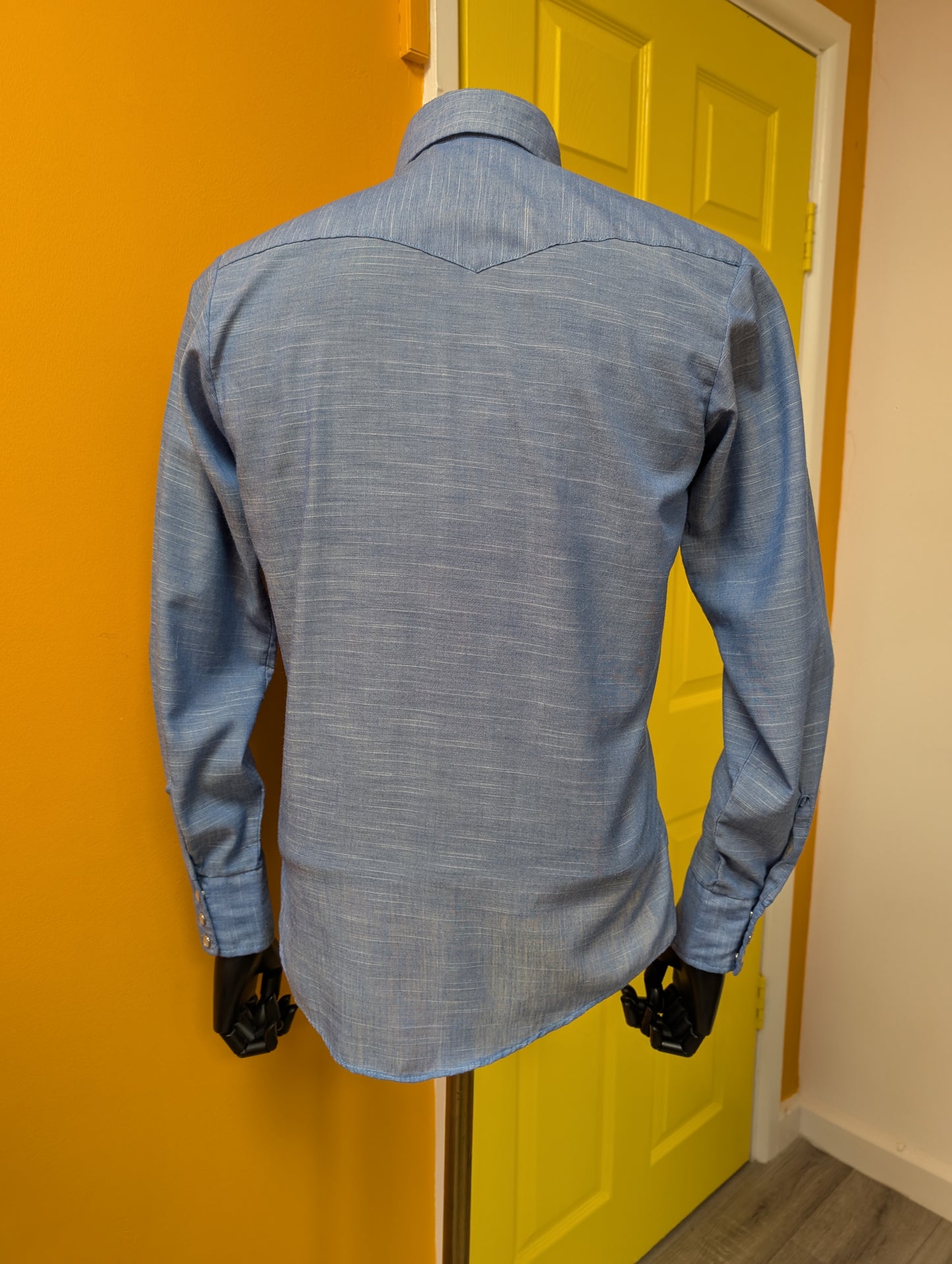 1970s Bronco embroidered western shirt