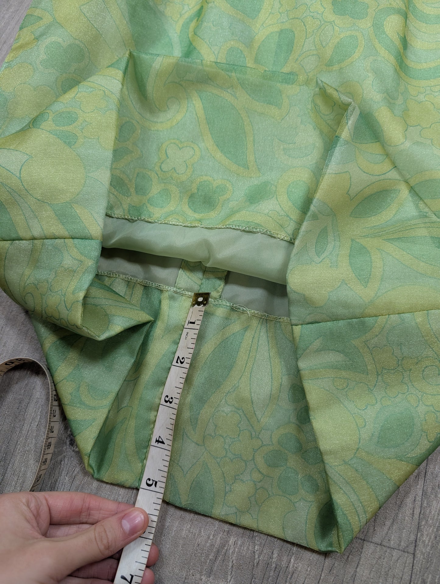 1960s Peter Barron green dress - S/8/10