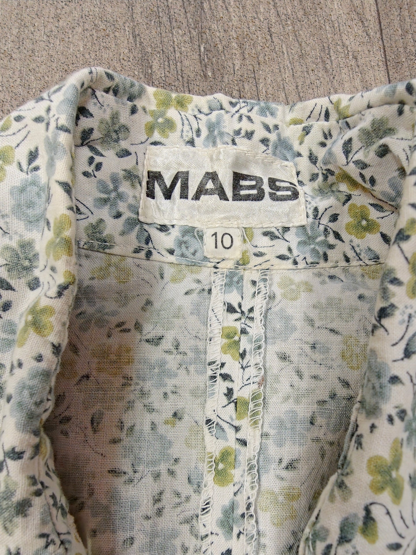1970s Mabs cotton shirt and maxi skirt - XS/S