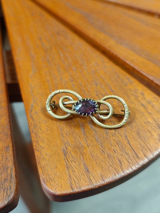 Victorian love knot brooch