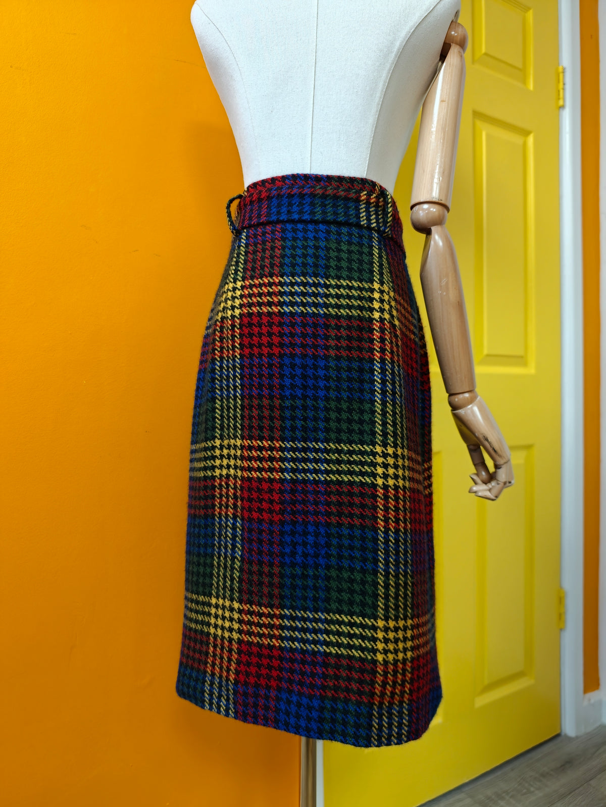 1980s Mondi wool wrap skirt - 29"/30" waist