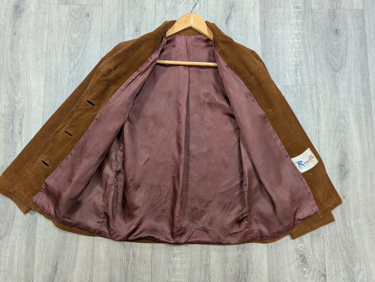 50s/60s Rumonte brown jacket - XS/S