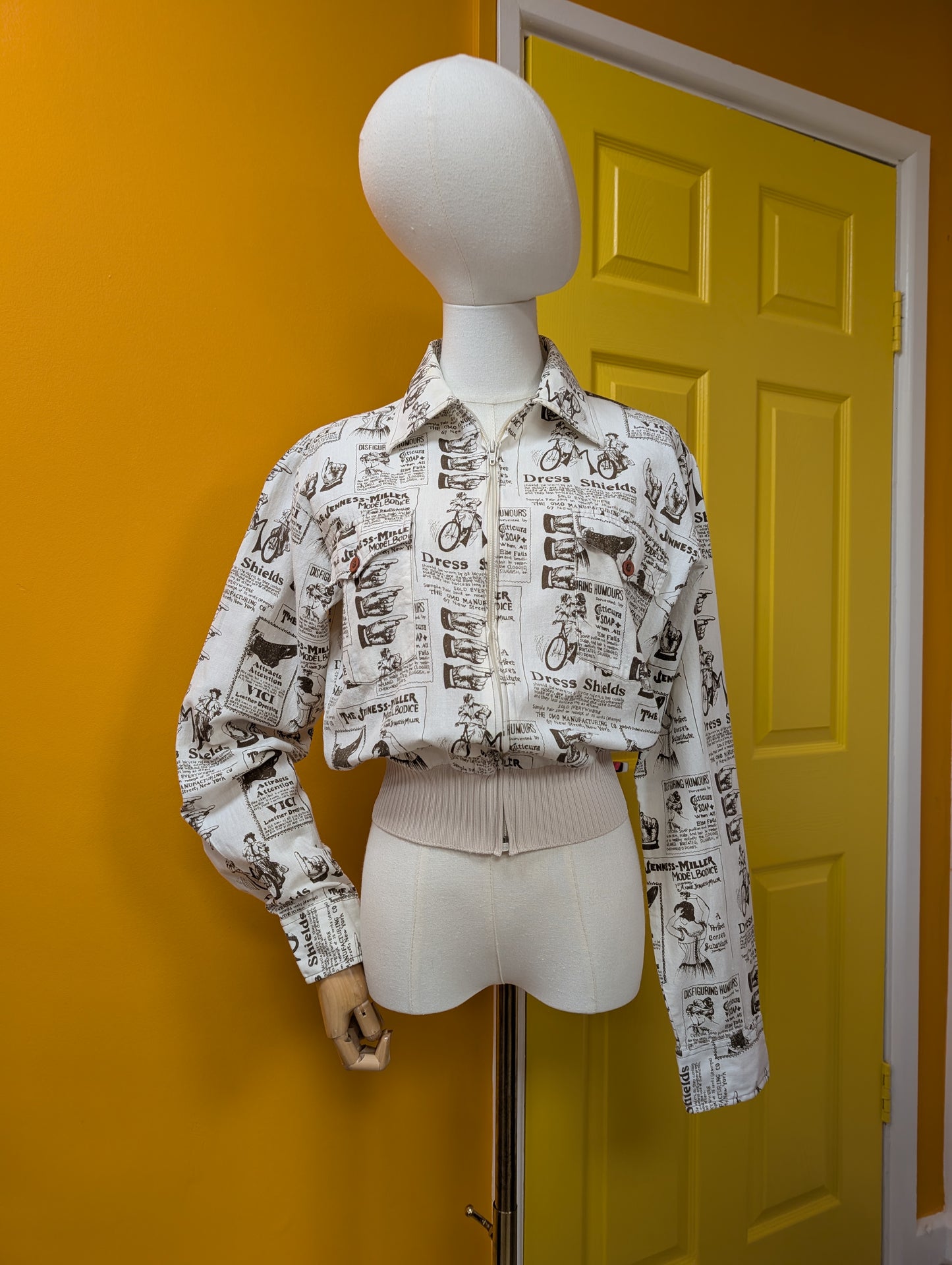 1970s newspaper advertising print jacket