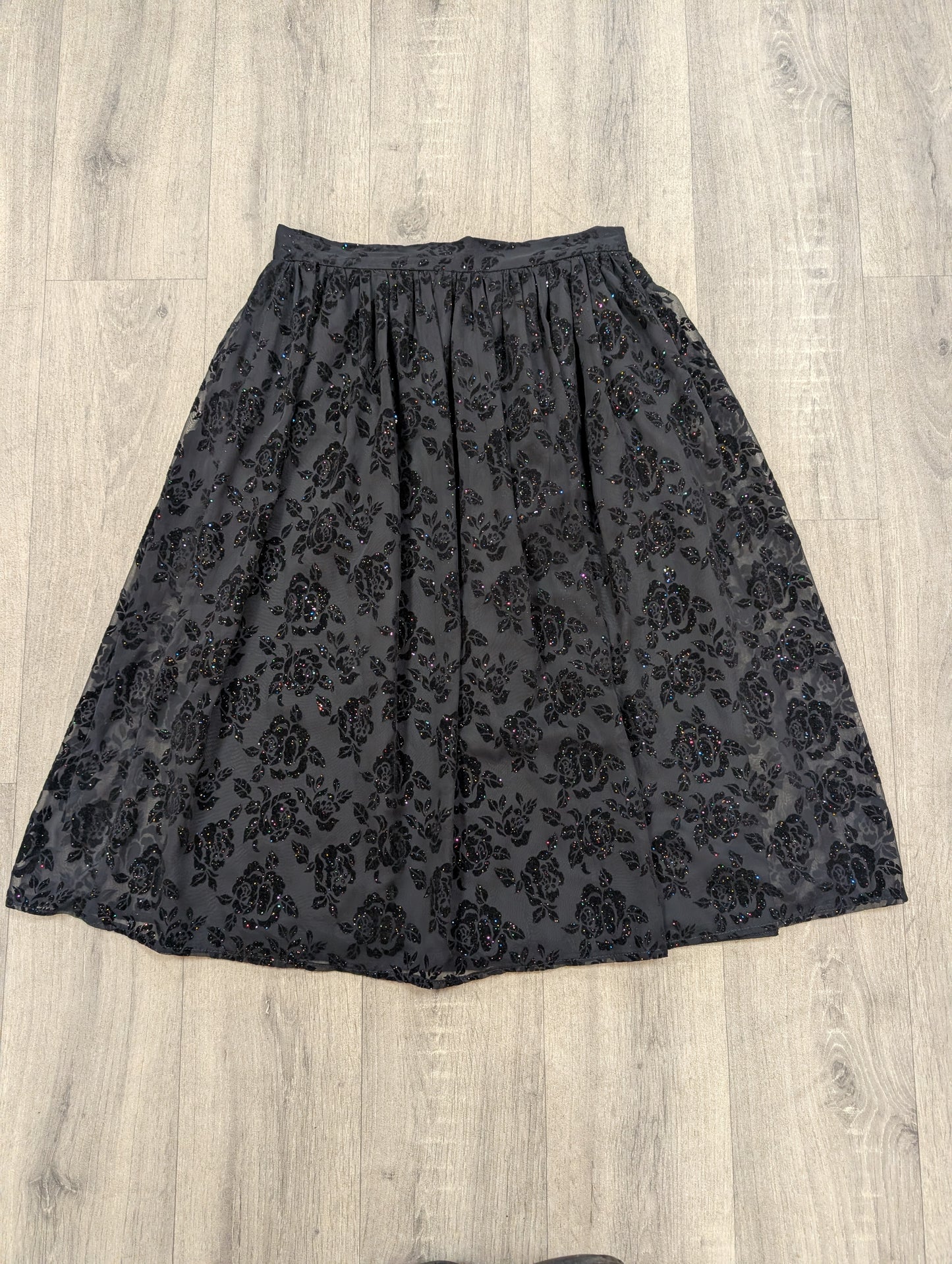 1980s Anne Brooks sparkly skirt - 28" waist