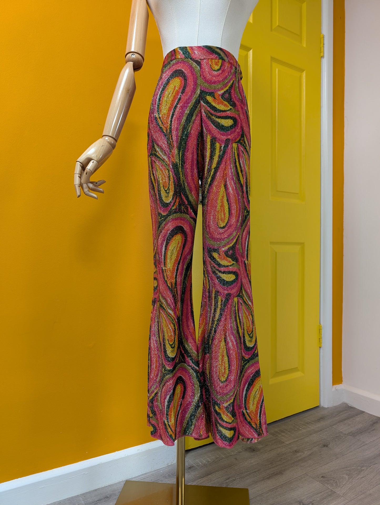 Phenomenal 1960s Ian Peters lurex trouser suit - S/8