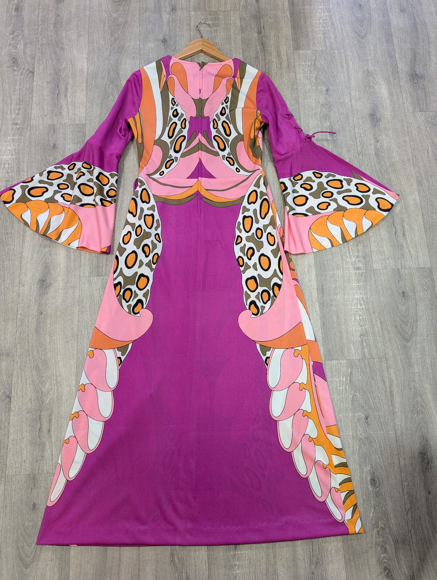 1970s Gigi psychedelic maxi dress - M/12/14