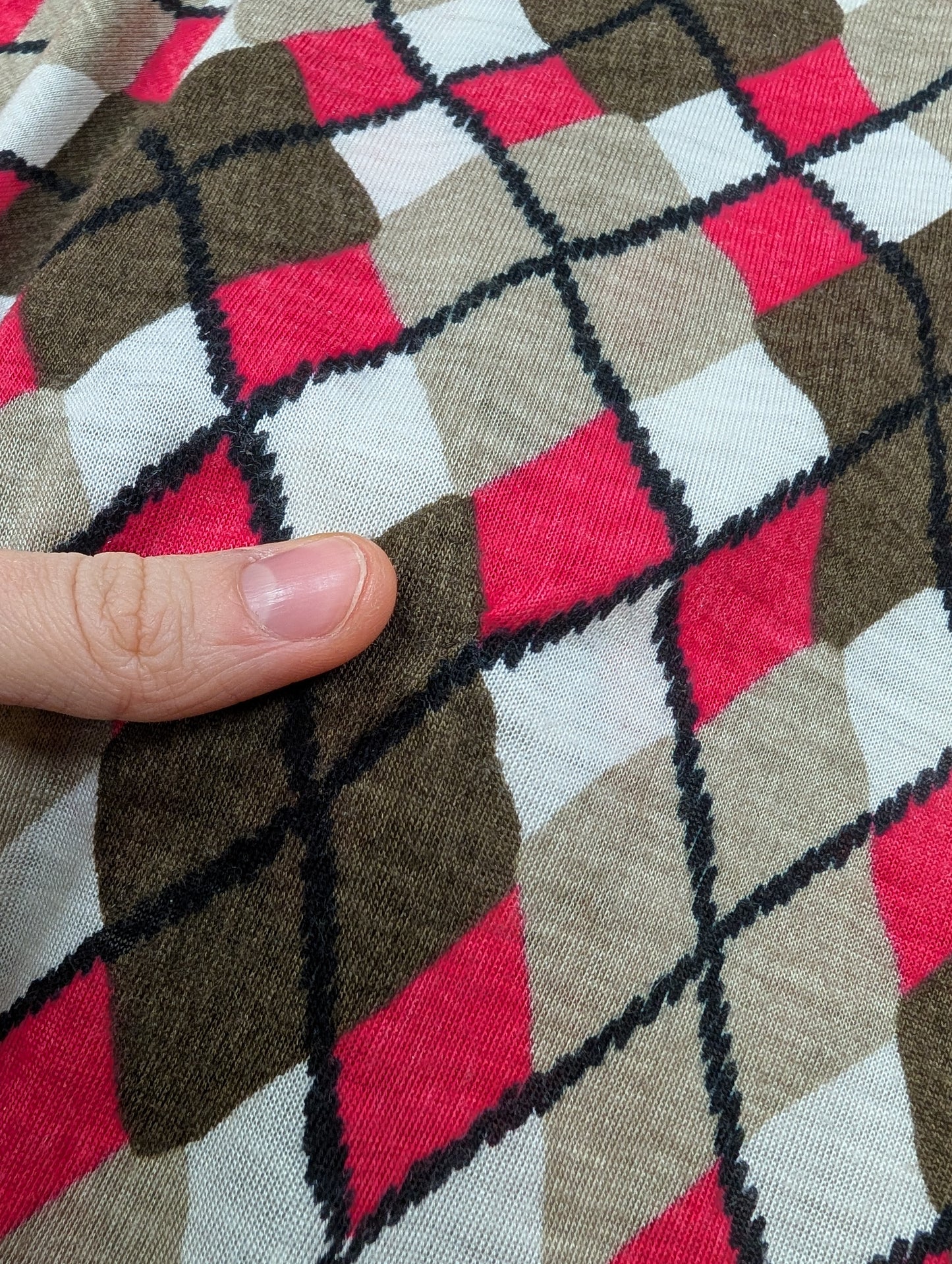 1970s Ranger pink/brown shirt