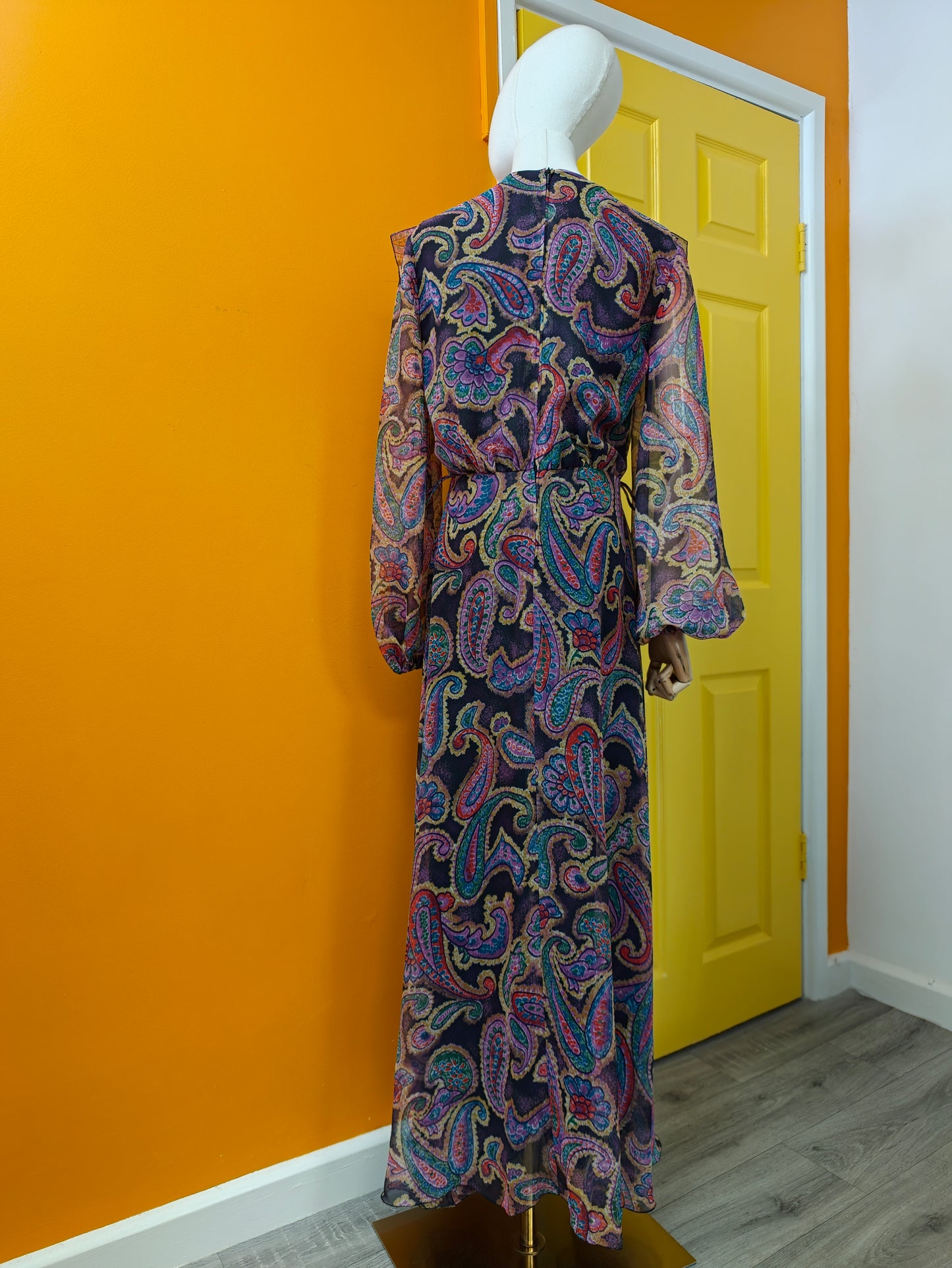 1970s Jobi paisley print maxi dress - 10/12