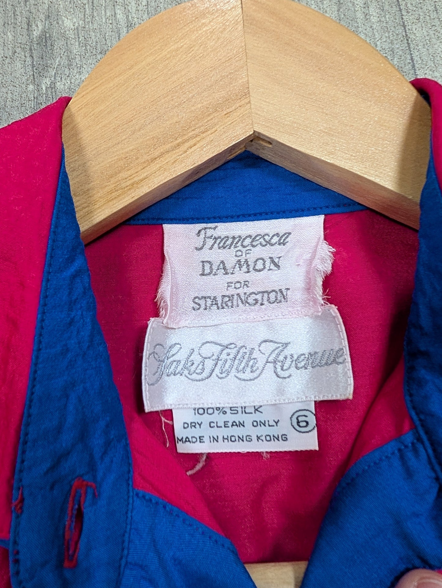 1980s Francesca of Damon for Starington pink silk dress - M/10/12