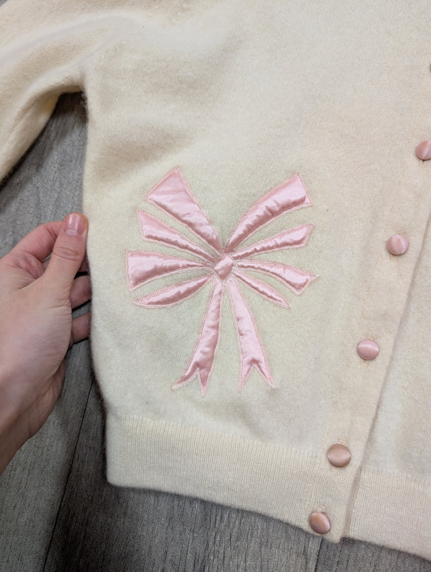 Gorgeous 1950s Nannette Cashmeres cashmere cardigan - XS/S