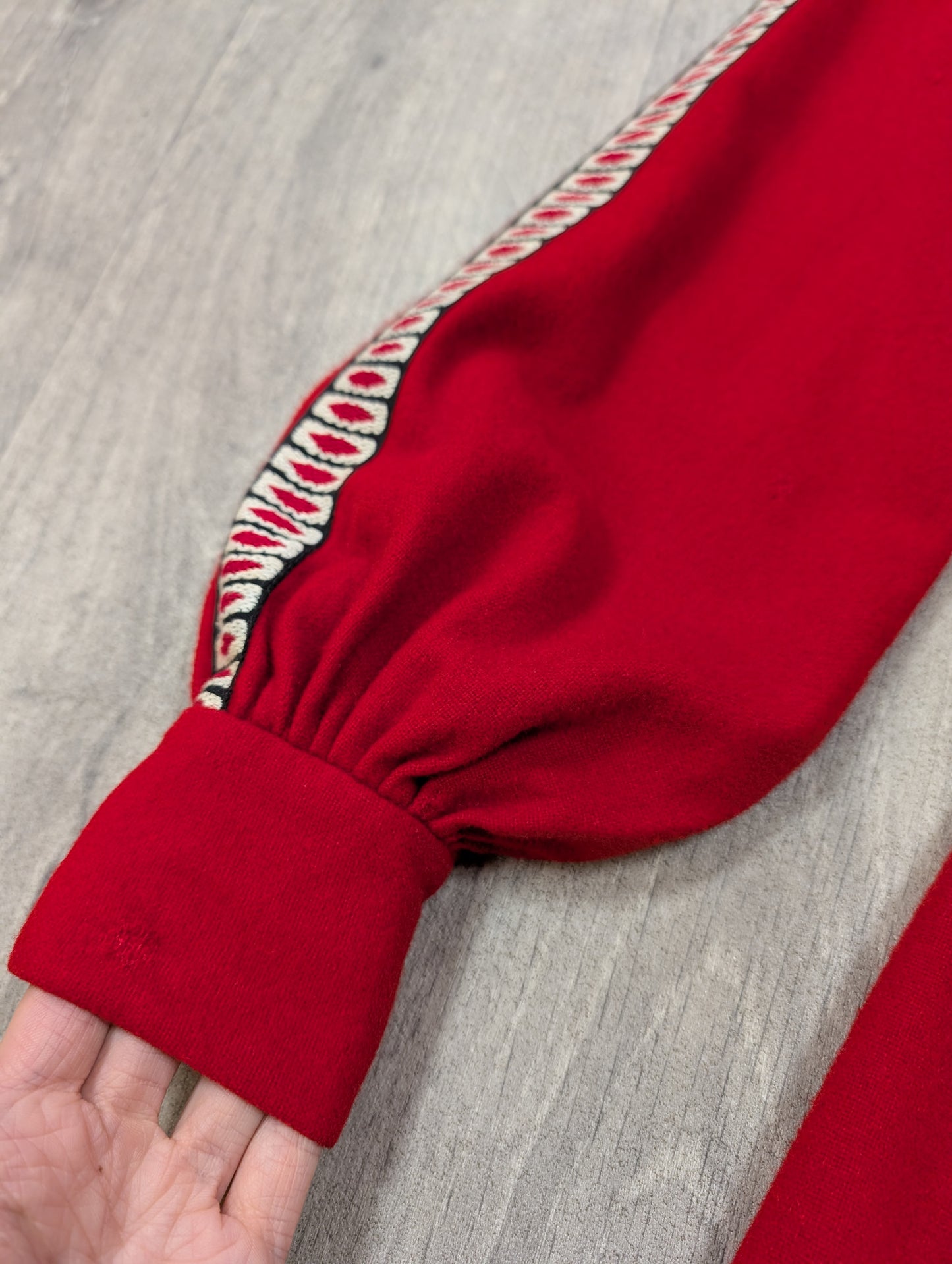 1960s Twiggy red wool mini dress - XS/S