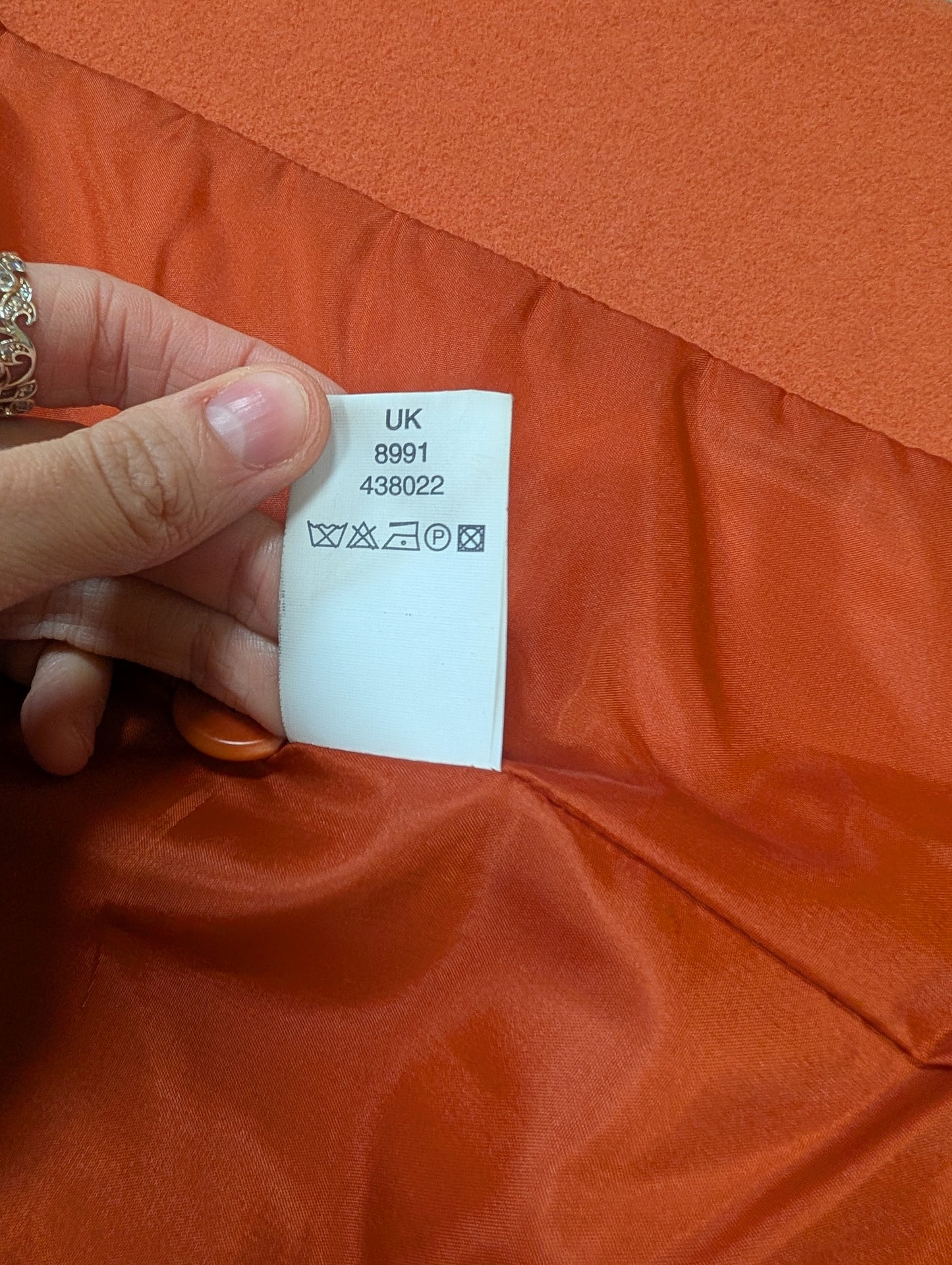 1990s Etam wool and cashmere blend hooded coat - M