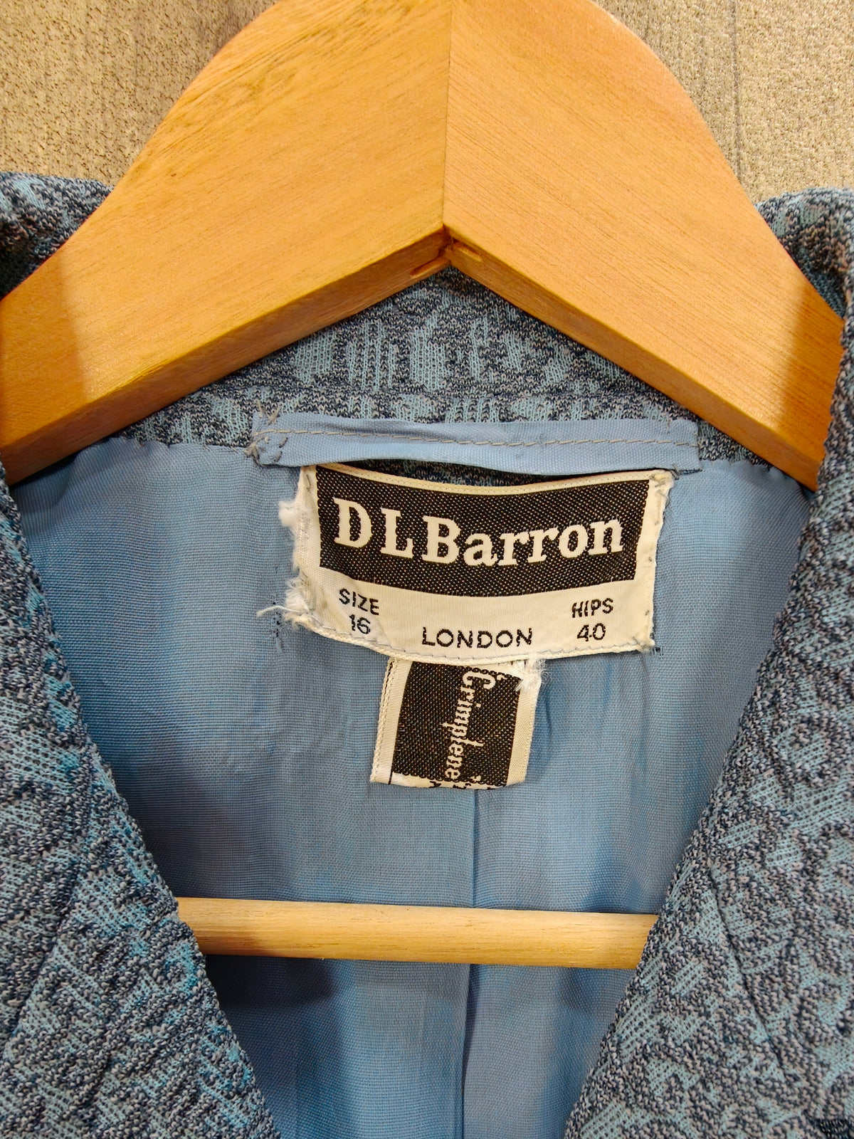 1960s D L Barron crimplene coat - M