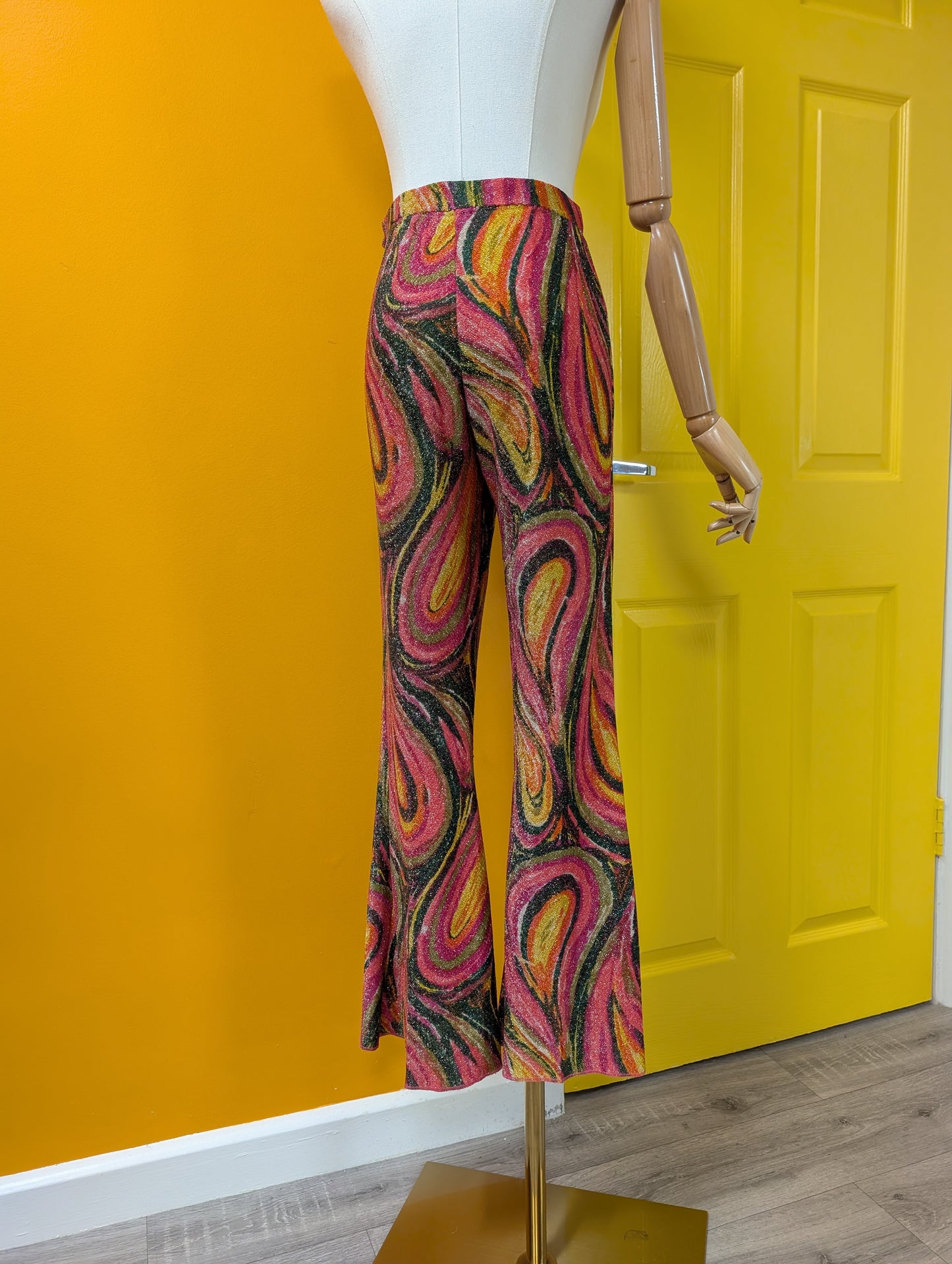 Phenomenal 1960s Ian Peters lurex trouser suit - S/8
