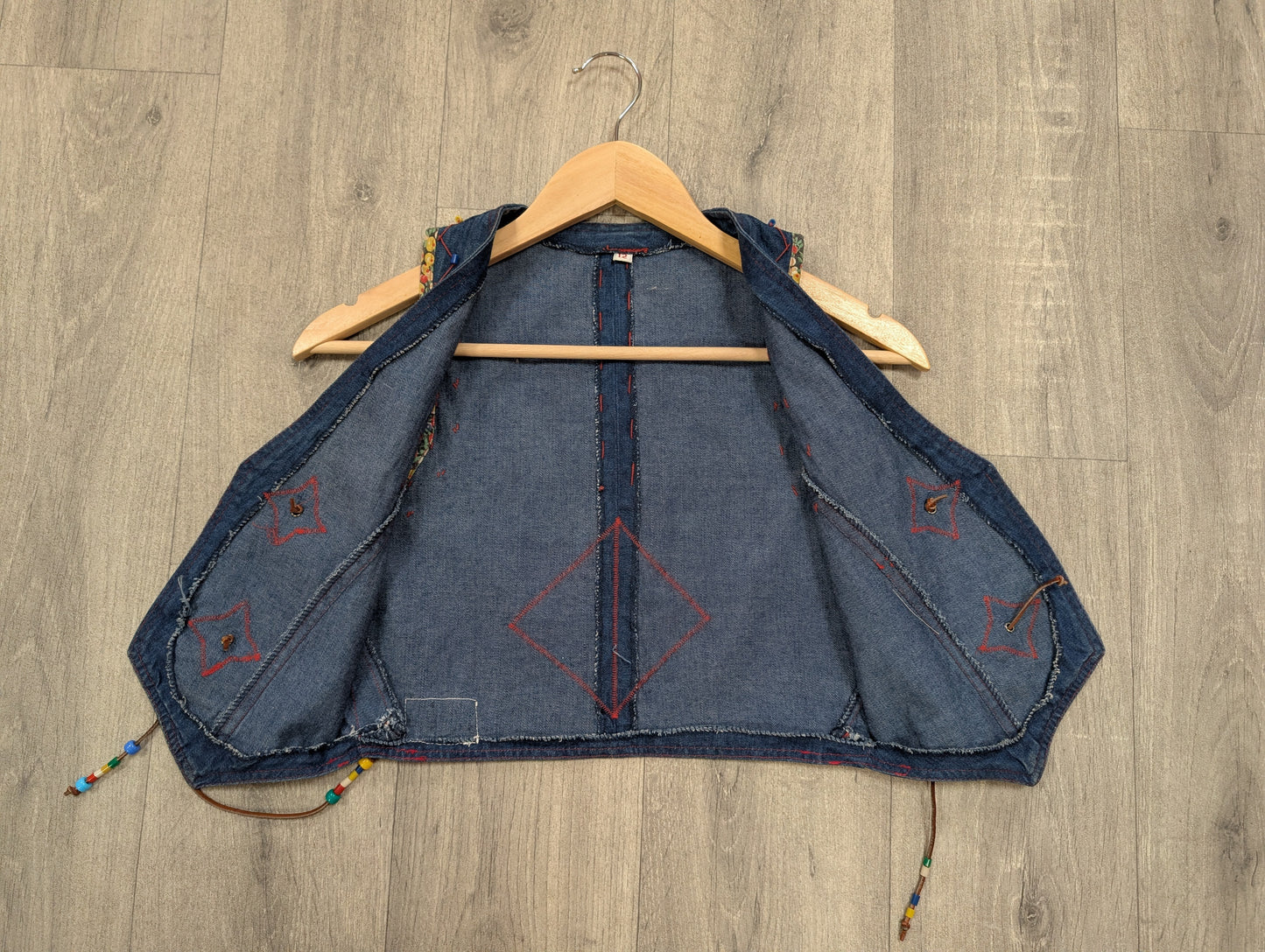 1970s Jump Jeans denim waistcoat - XS