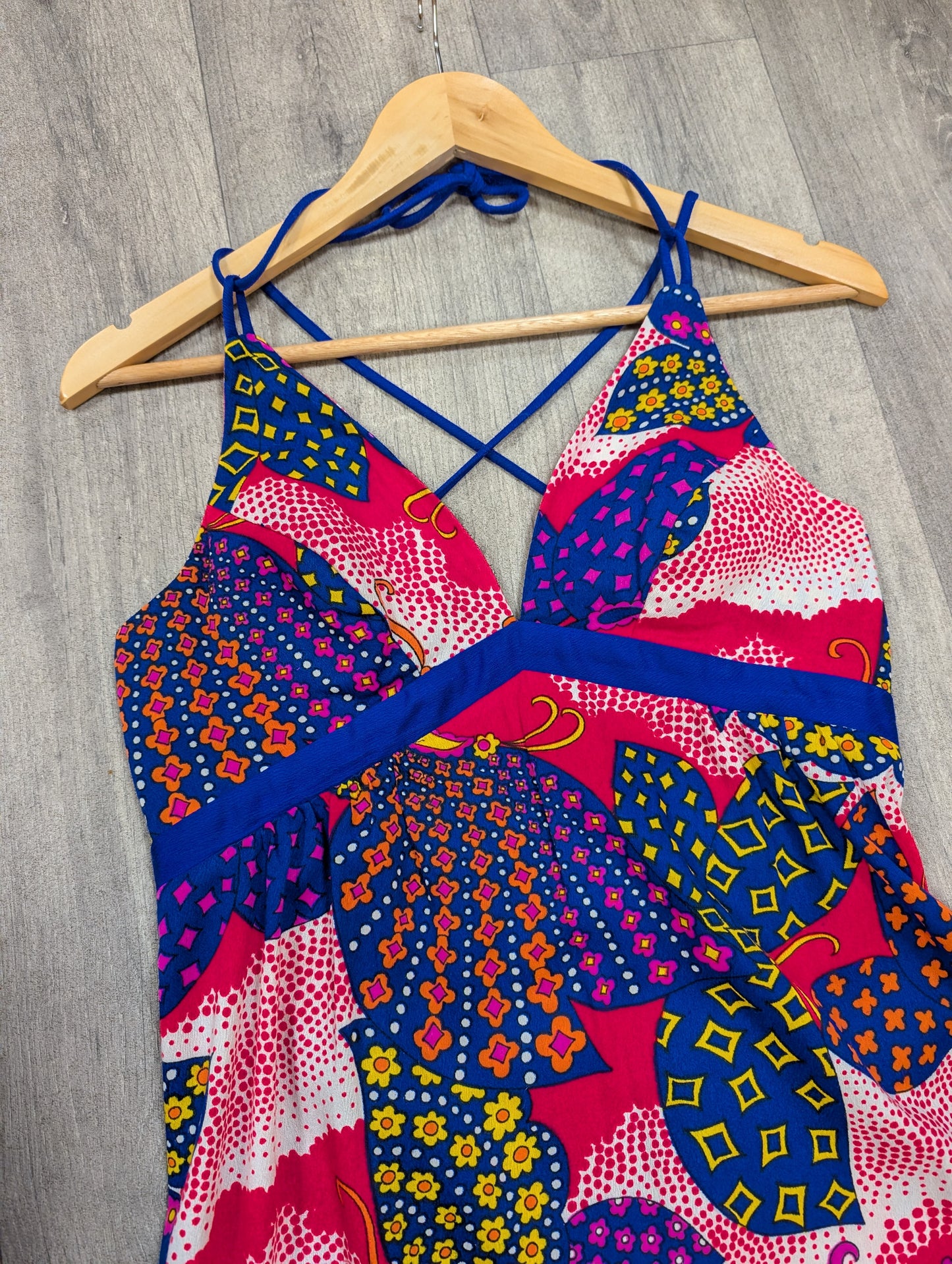 1970s Patti Jr Hawaii butterfly print dress - S/10