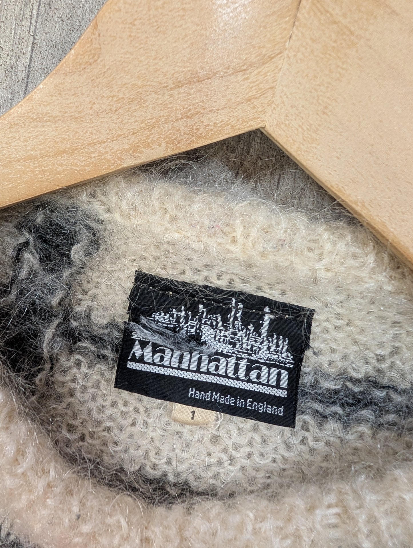 1980s Manhattan mohair/wool blend jumper - S/M