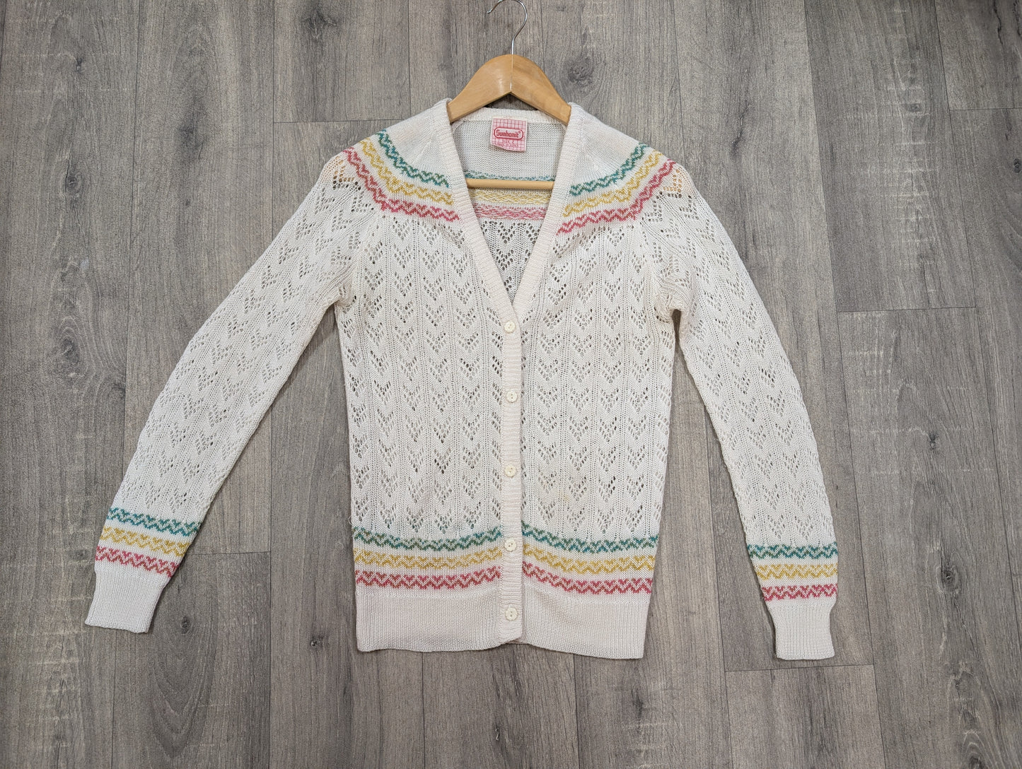 1980s Sunhanit knitted acrylic & lurex 2 piece - XS/S