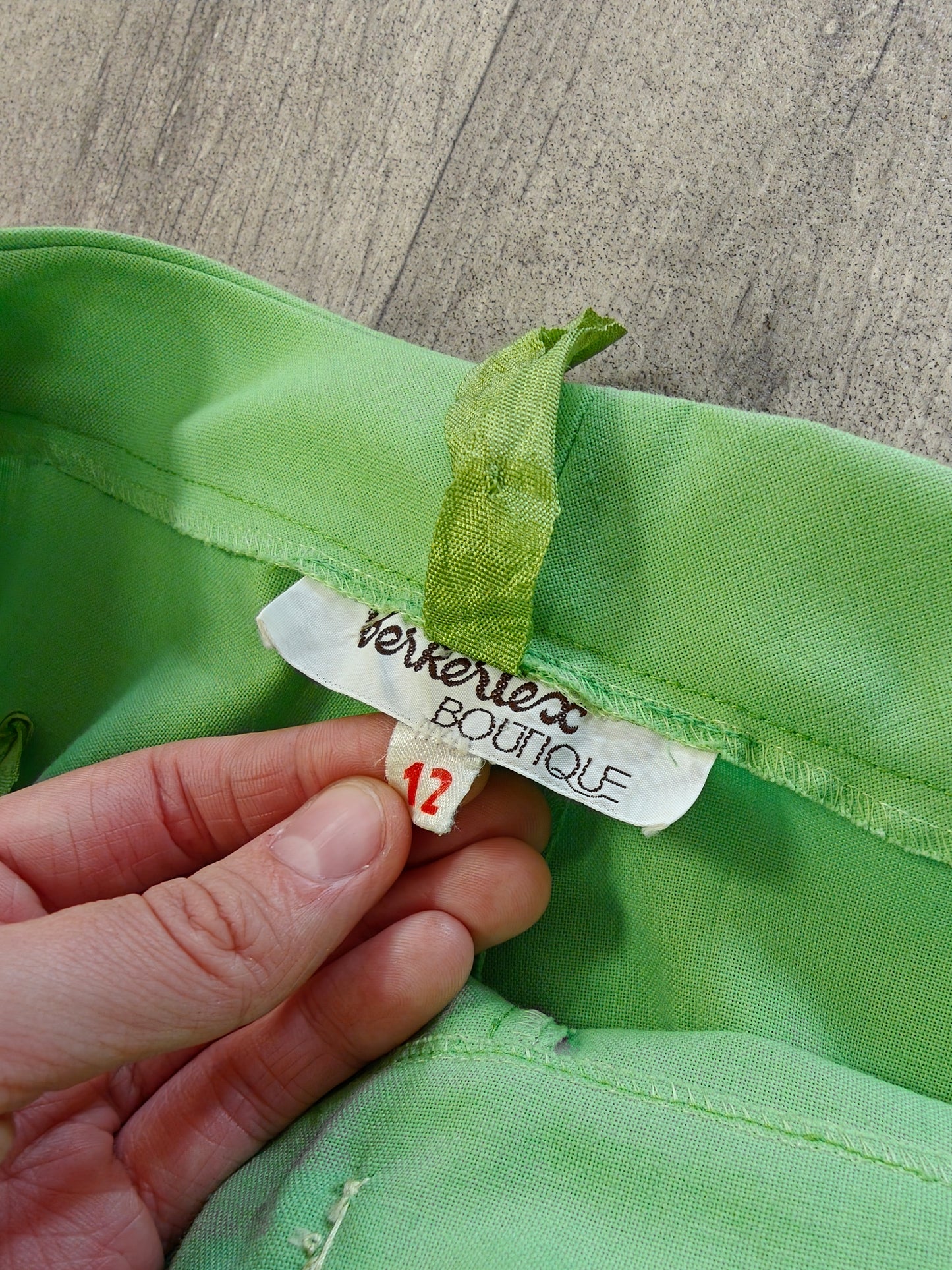 1970s Berkertex Boutique green flares